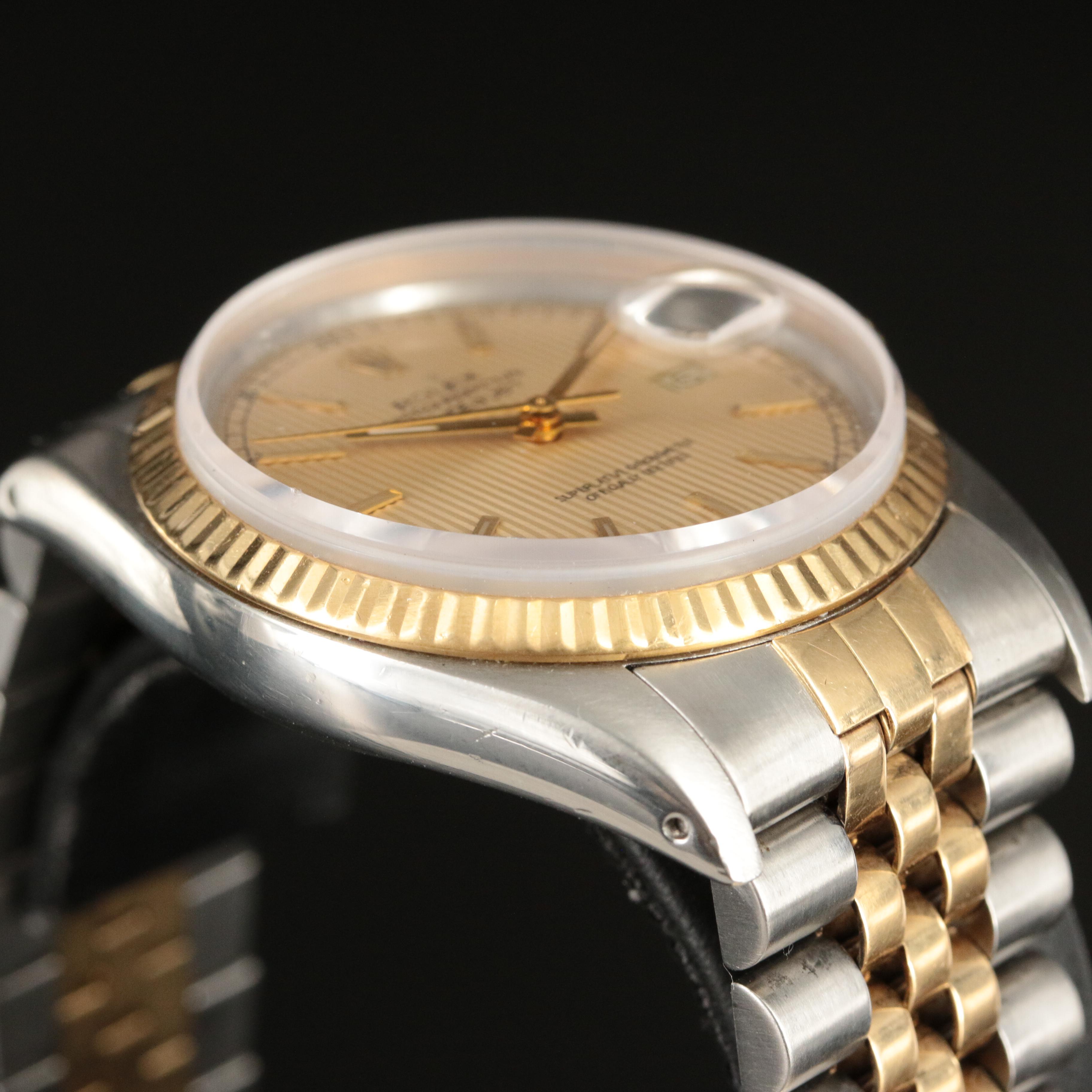 1986 Rolex Oyster Perpetual Tapestry Dial Datejust Watch