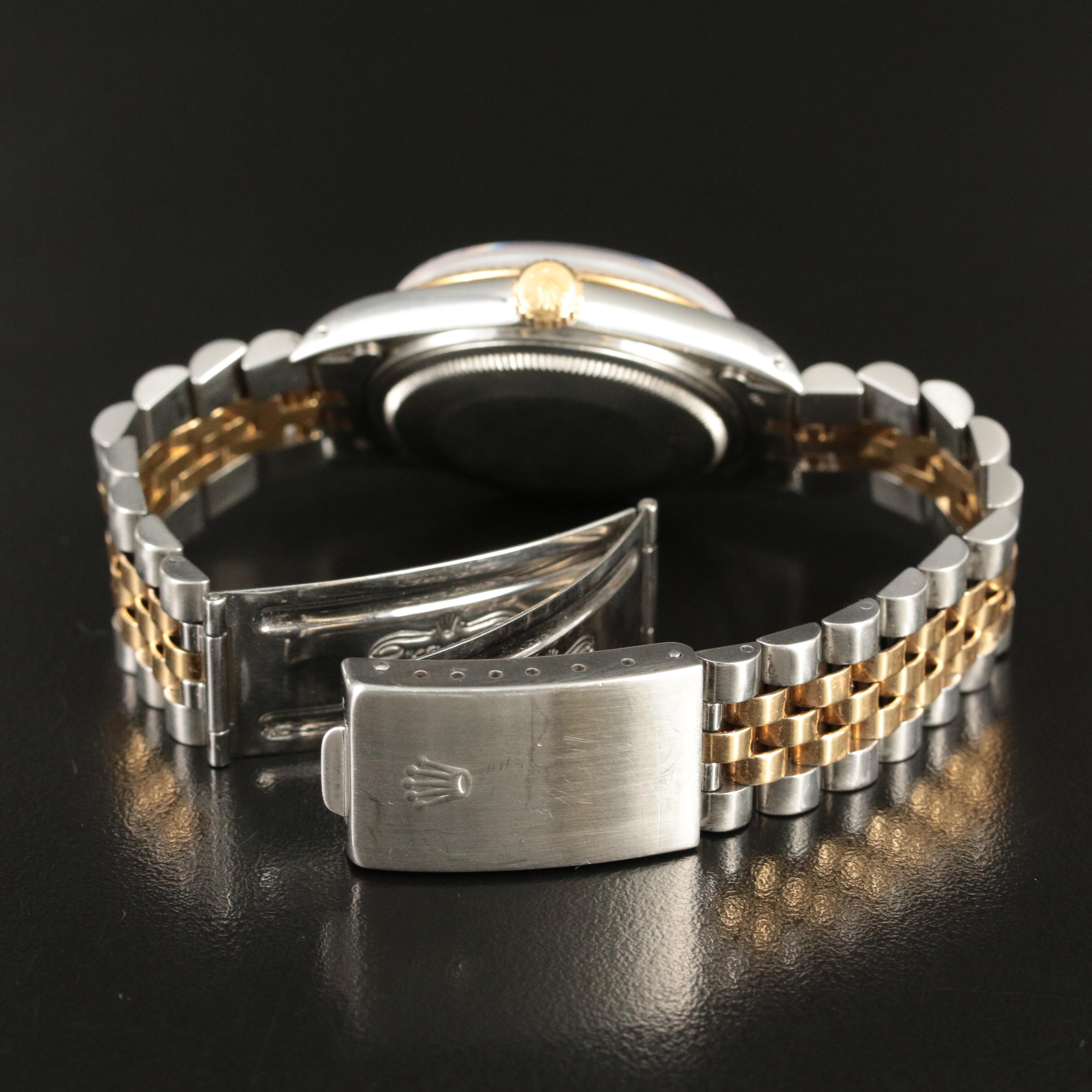 1986 Rolex Oyster Perpetual Tapestry Dial Datejust Watch