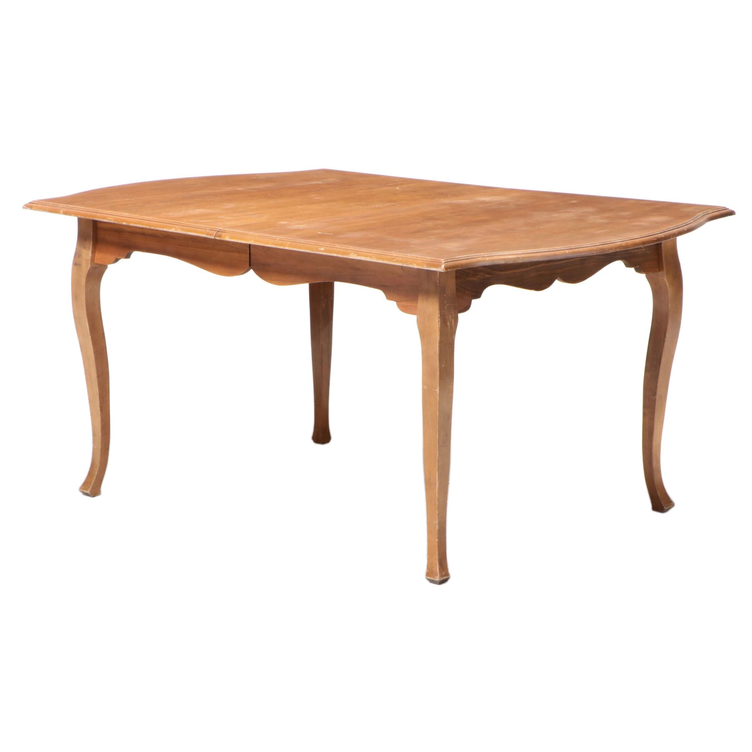 French Provincial Style Maple Dining Table