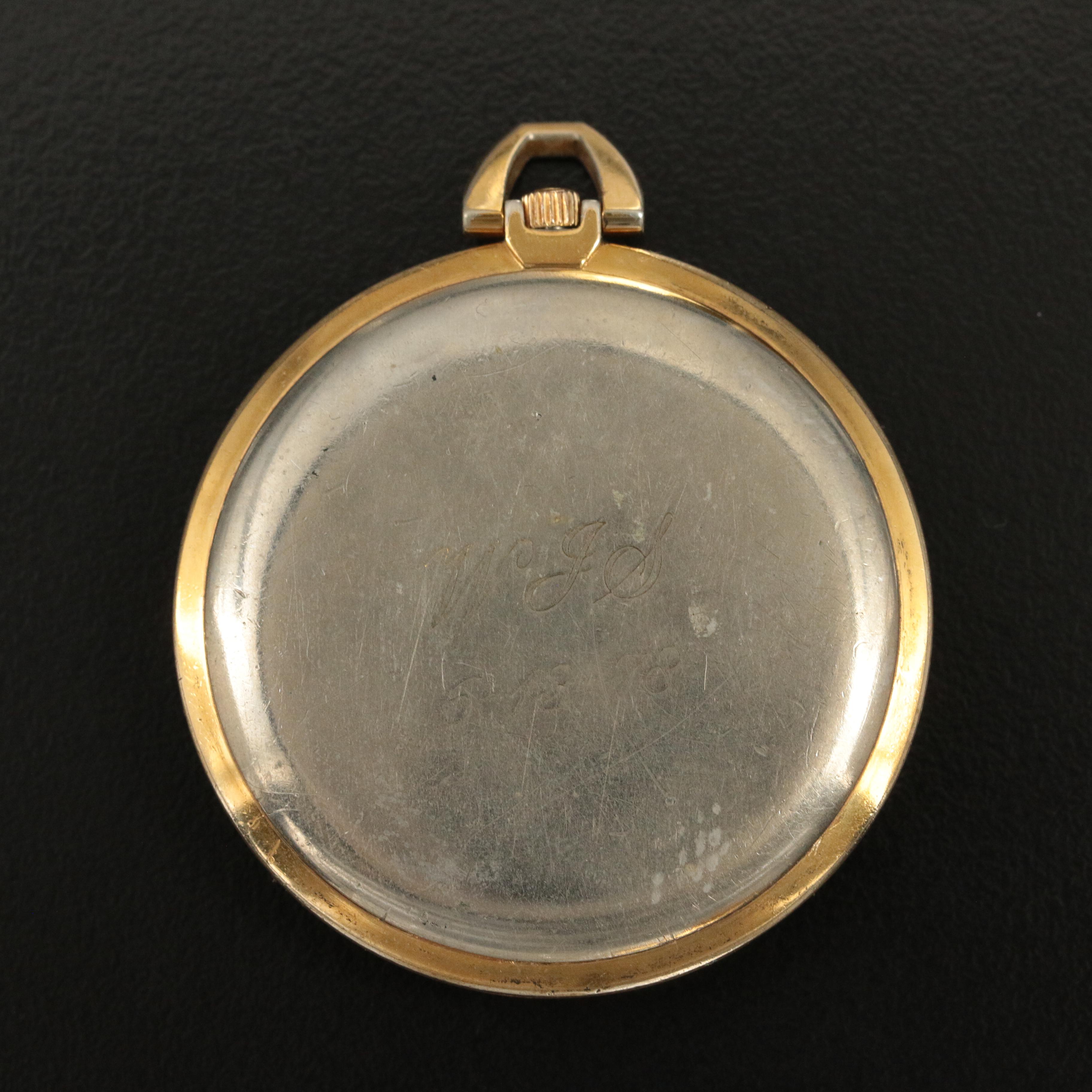 1970 Omega DeVille Gold-Plated Pocket Watch