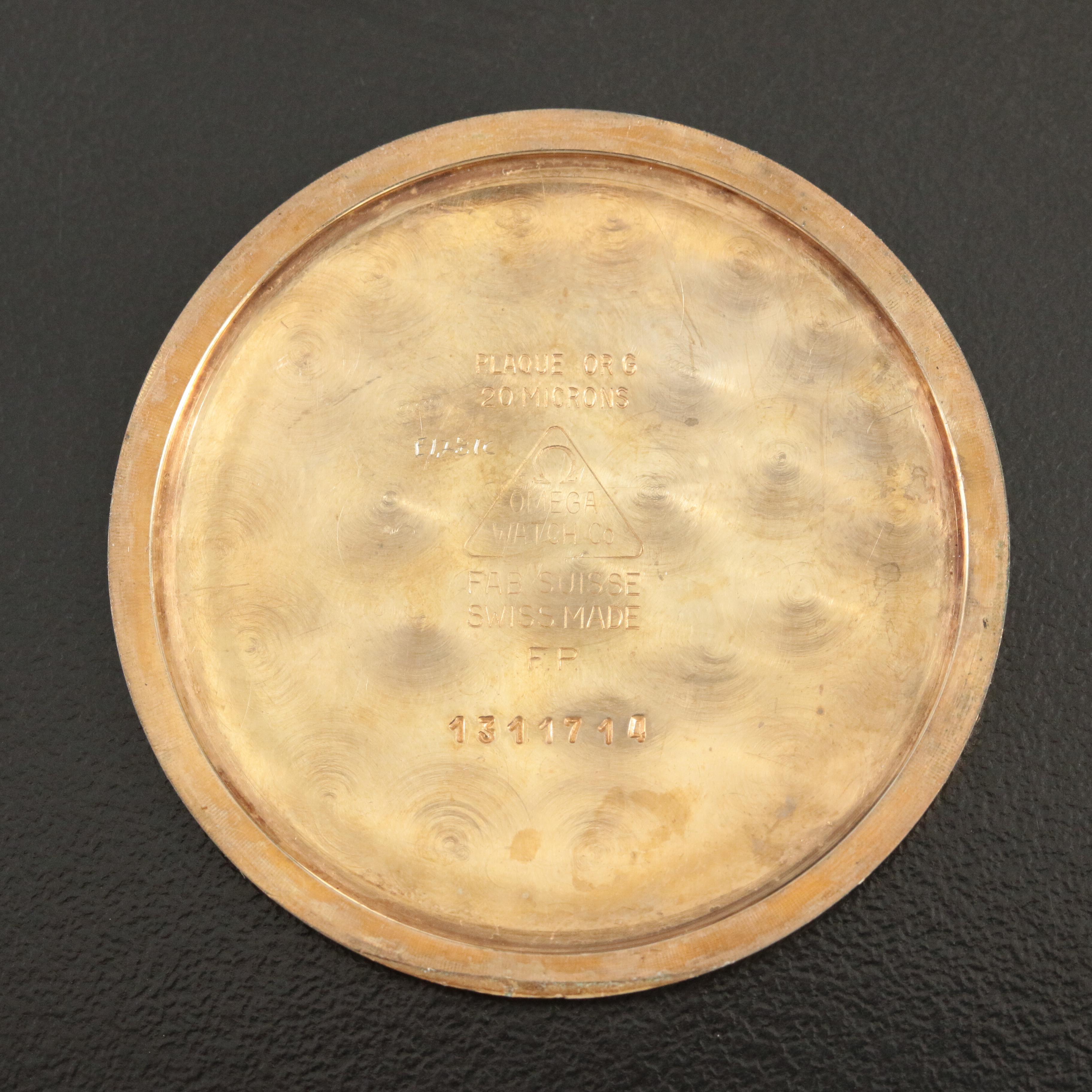 1970 Omega DeVille Gold-Plated Pocket Watch