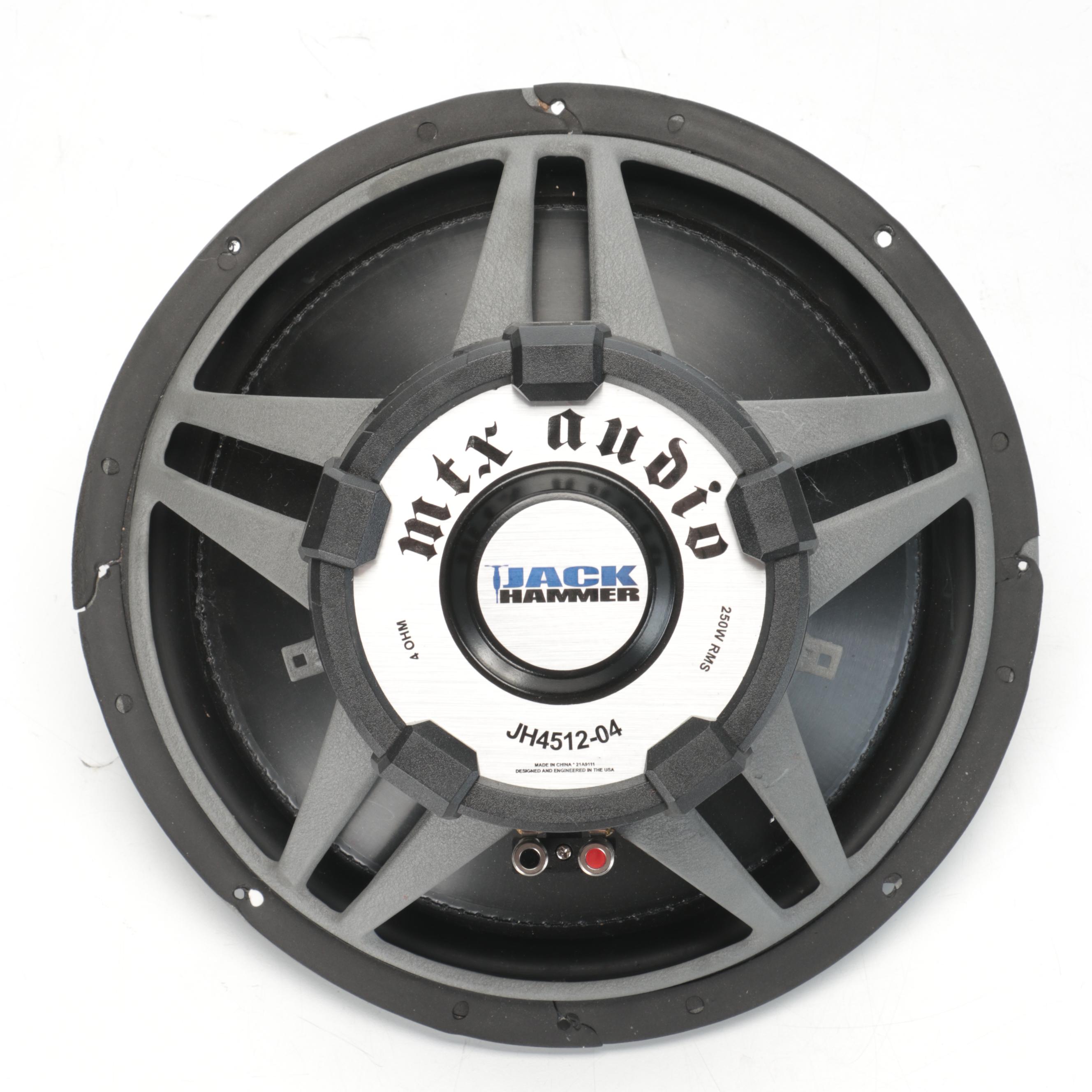 MTX Audio Jackhammer 12" 4-Ohm Subwoofer