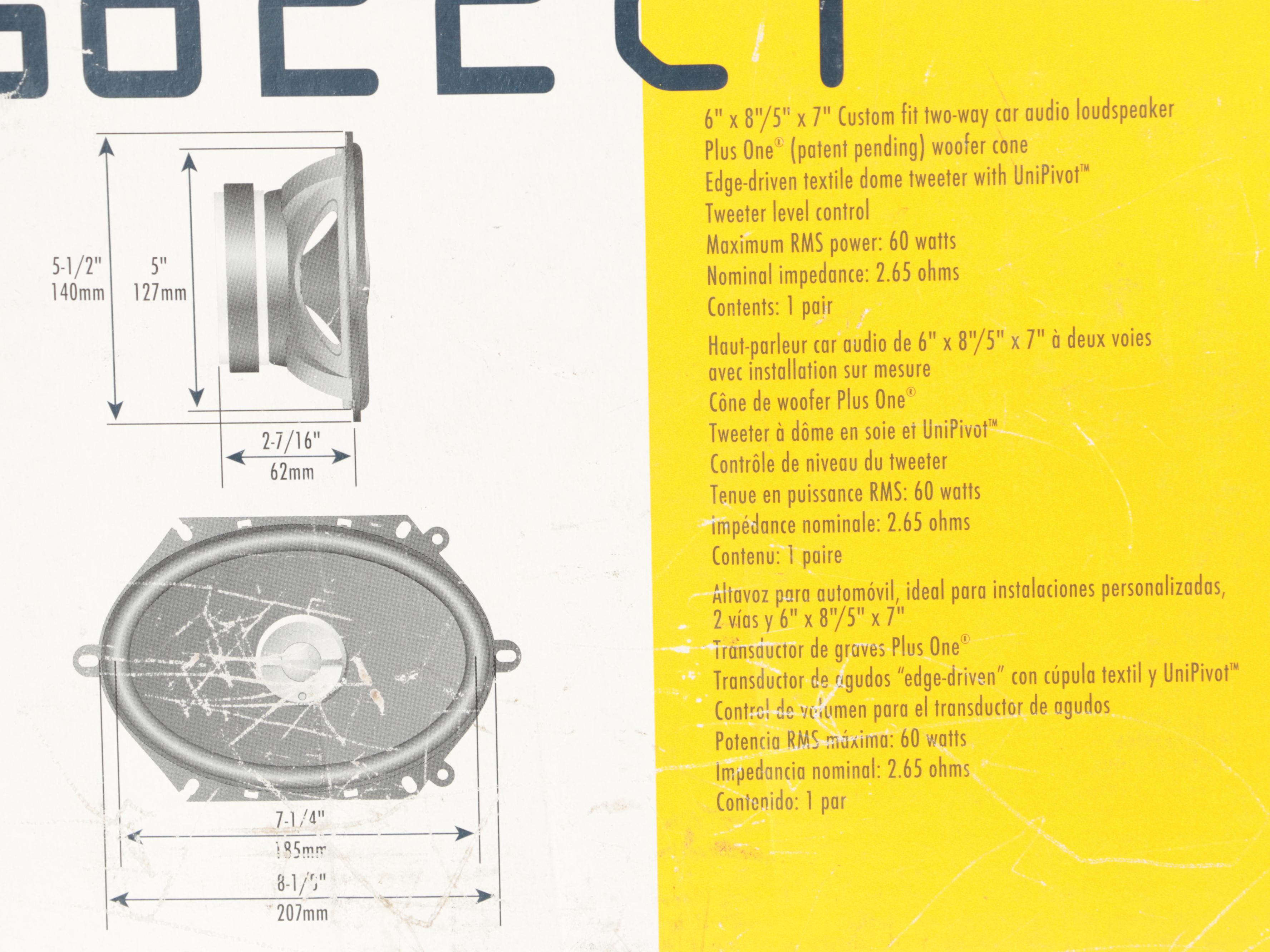 Pair of Harman Infinity Reference Car Speakers