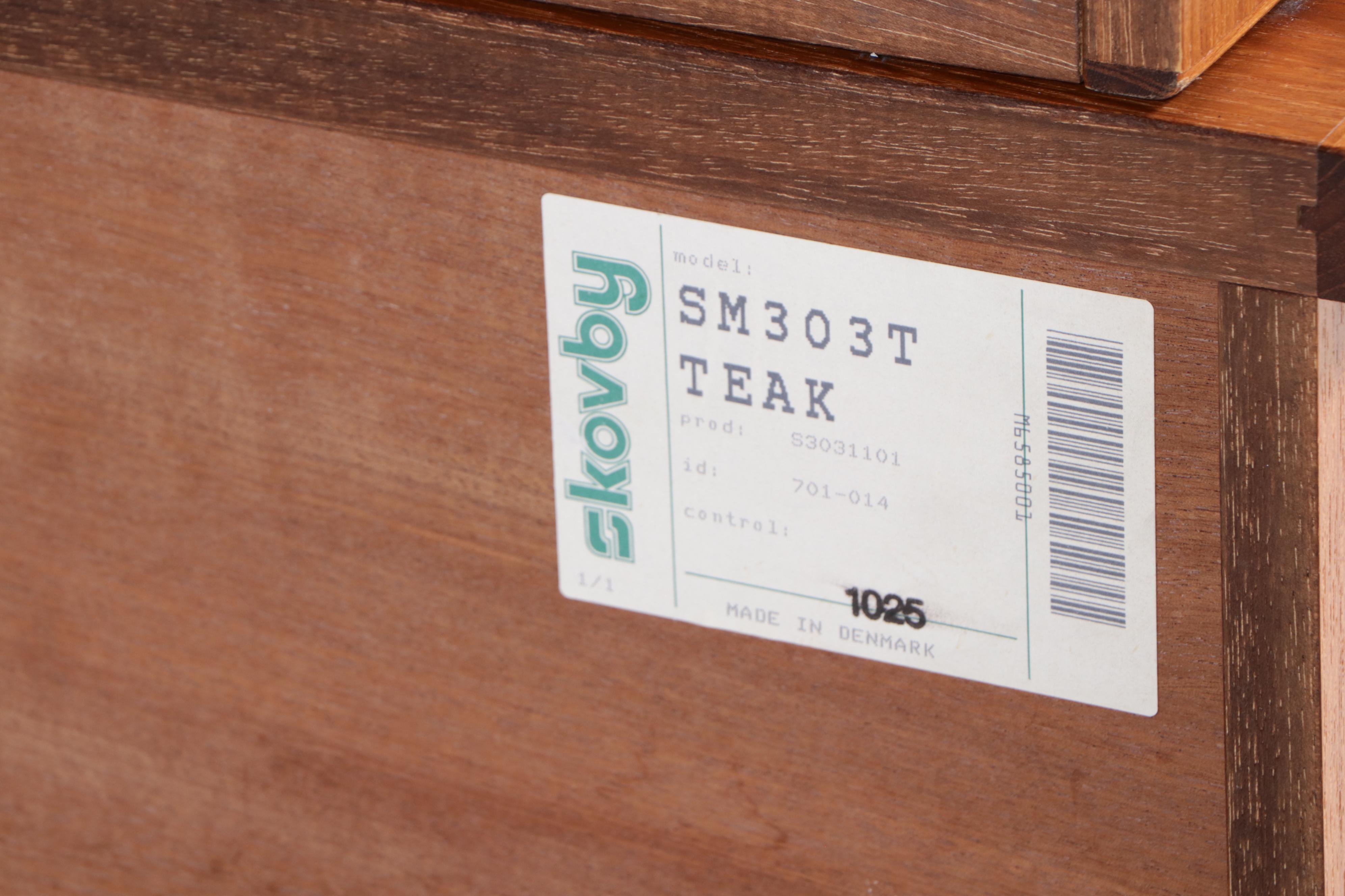 Skovby Danish Modern Teak Two-Piece China Cabinet