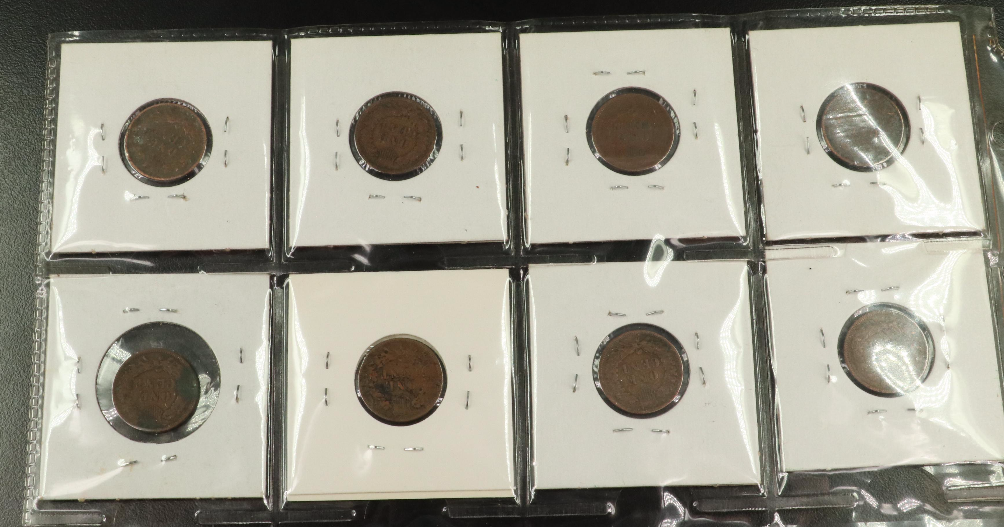 Partial Indian Cent Collection, Including 70 Coins and a 1908-S