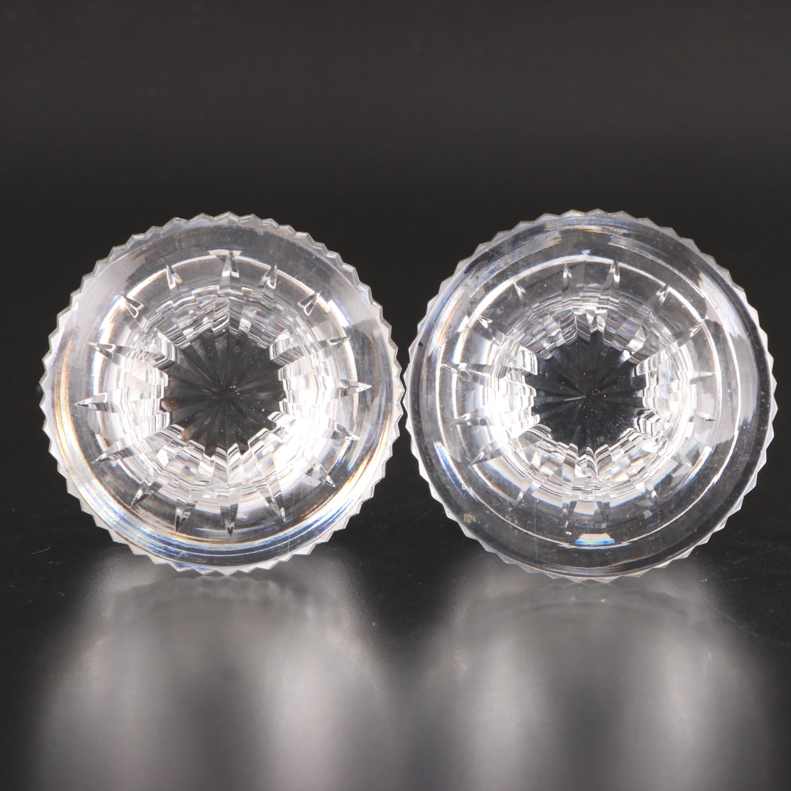 Waterford Crystal "Alana" Hurricane Candle Holders