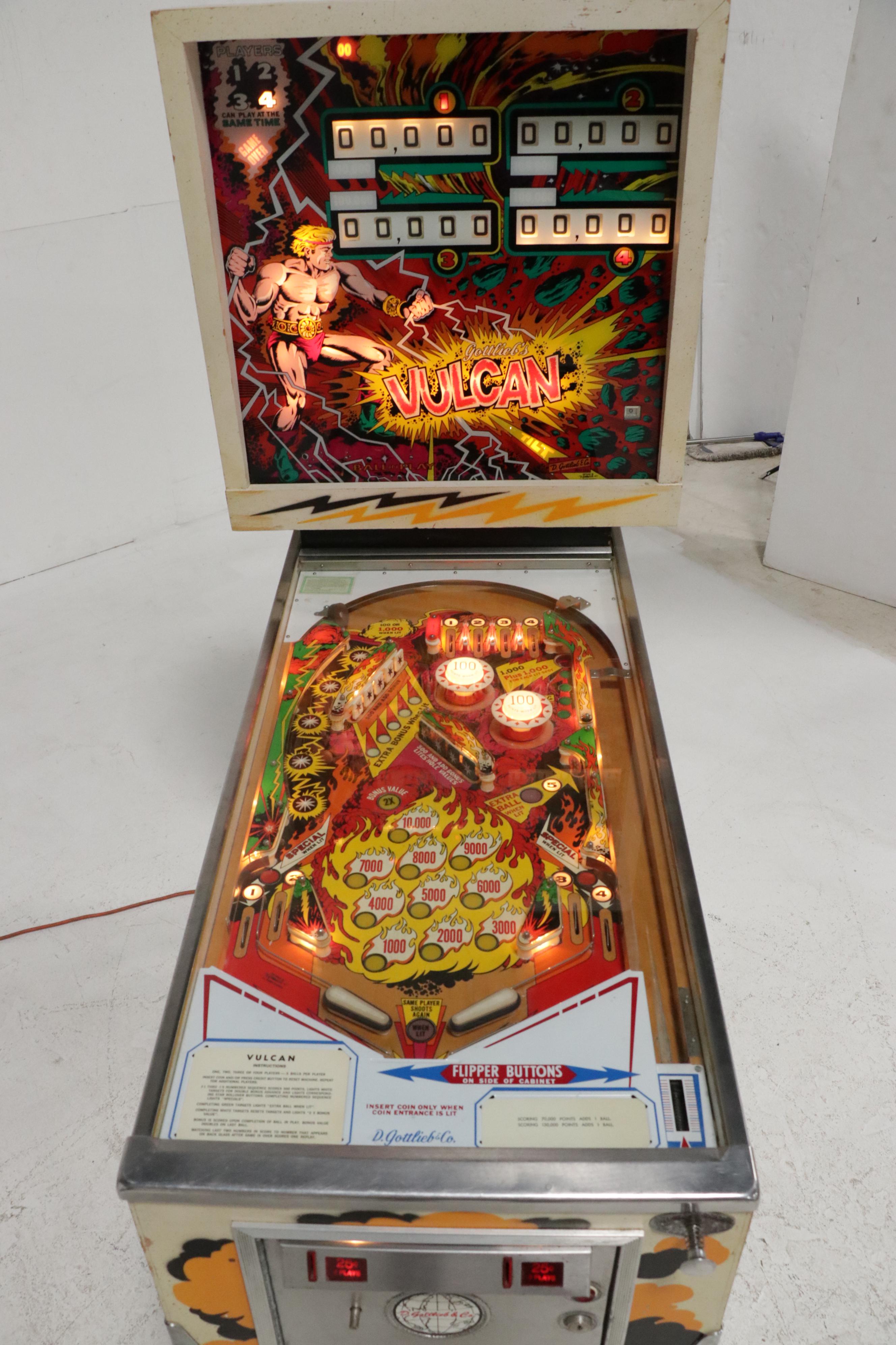 D. Gottlieb & Co. "Vulcan" Pinball Machine