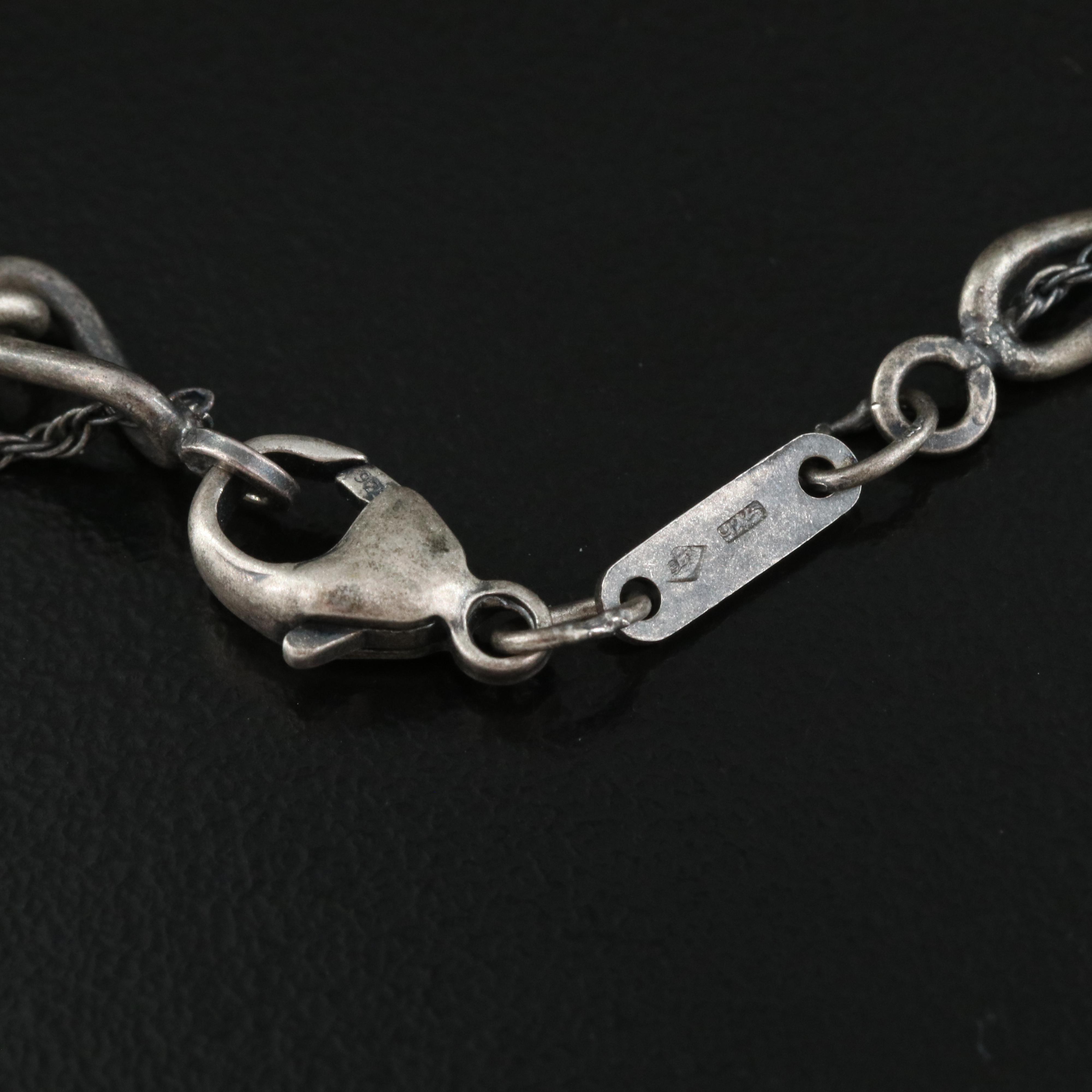 Lalique Sterling Crystal Necklace