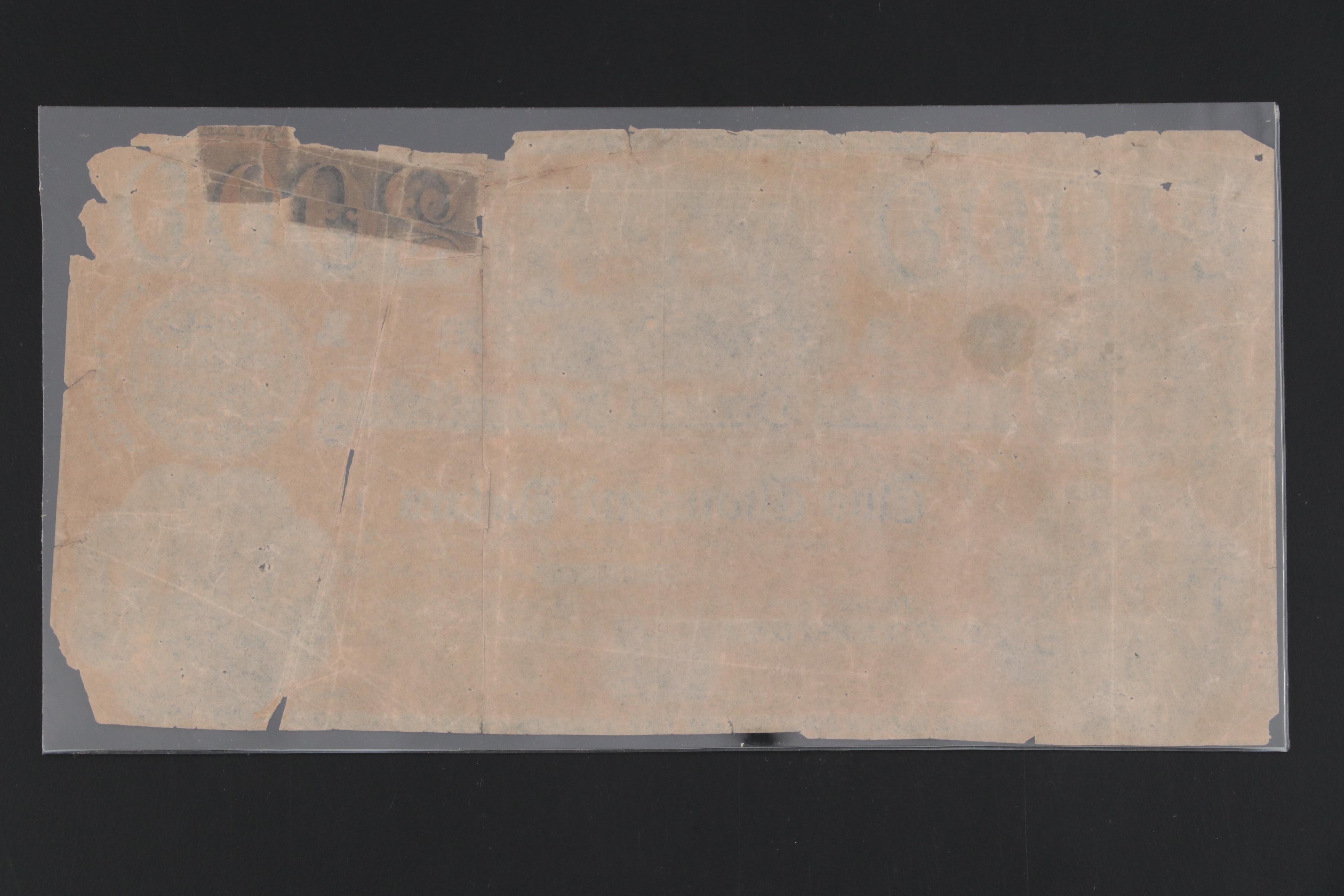 1841 Morris Canal & Banking Co. Obsolete Notes with Stocks and Trust Certificate