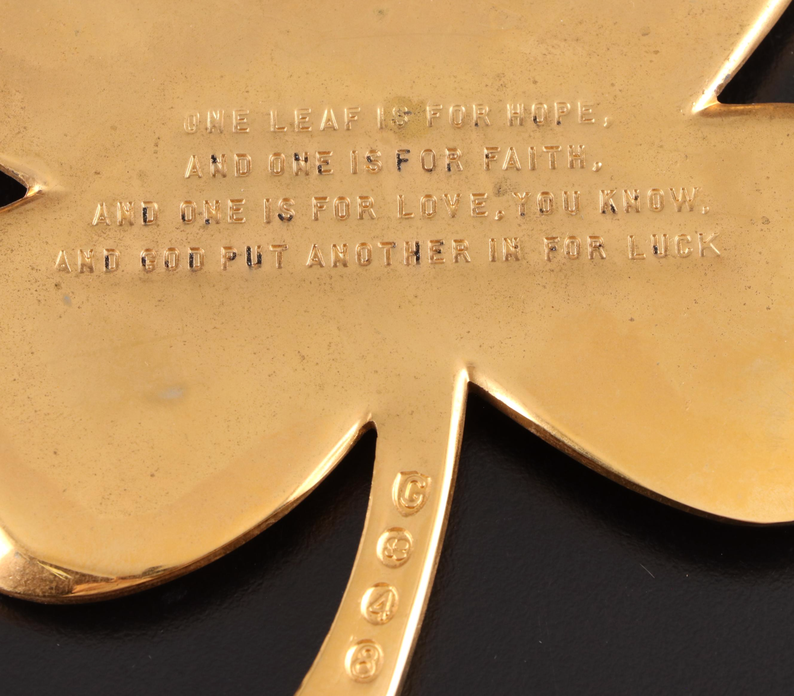 Gerity Gold Plated Four-Leaf Clover