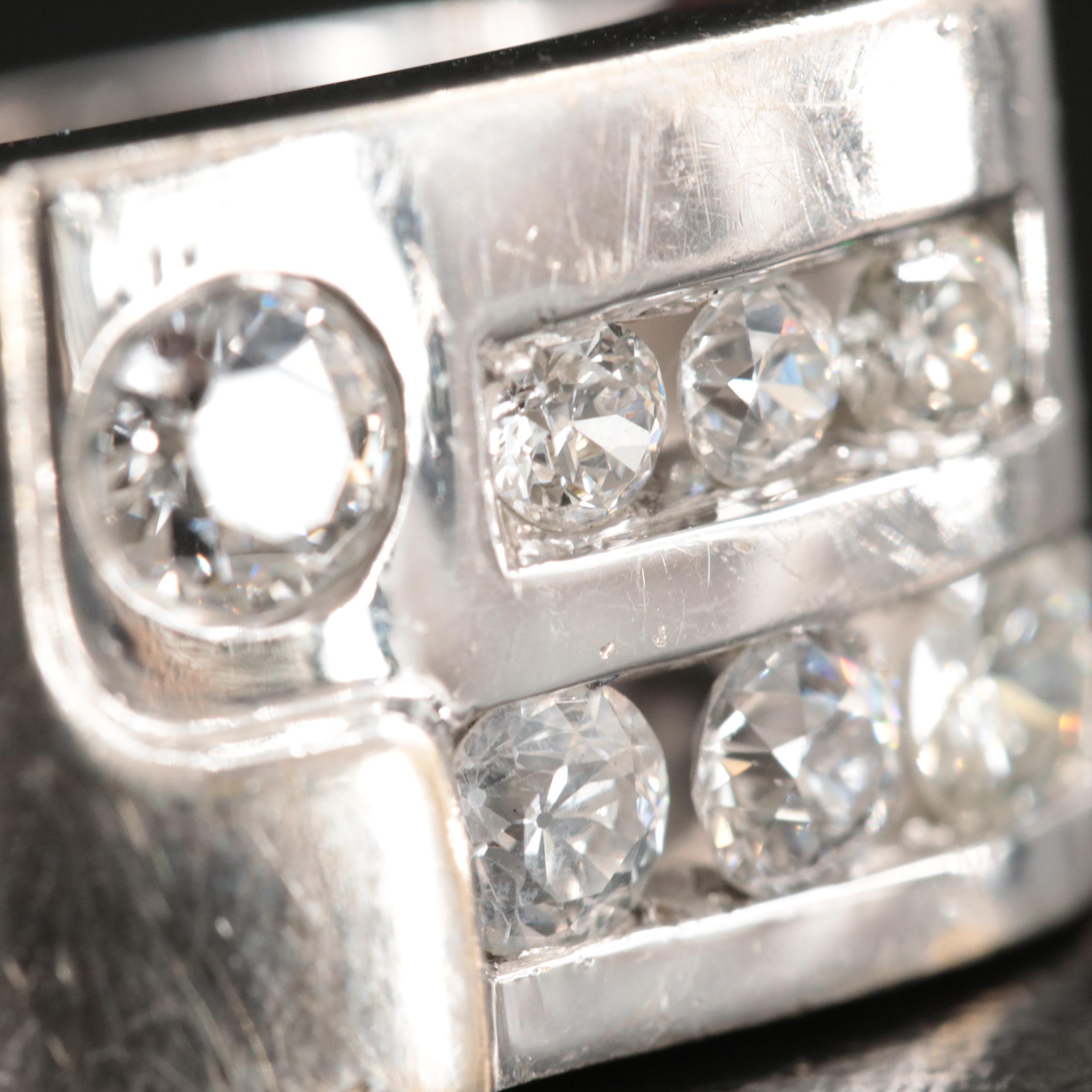 Linda Joslin 18K 1.80 CTW Diamond Asymmetrical Ring