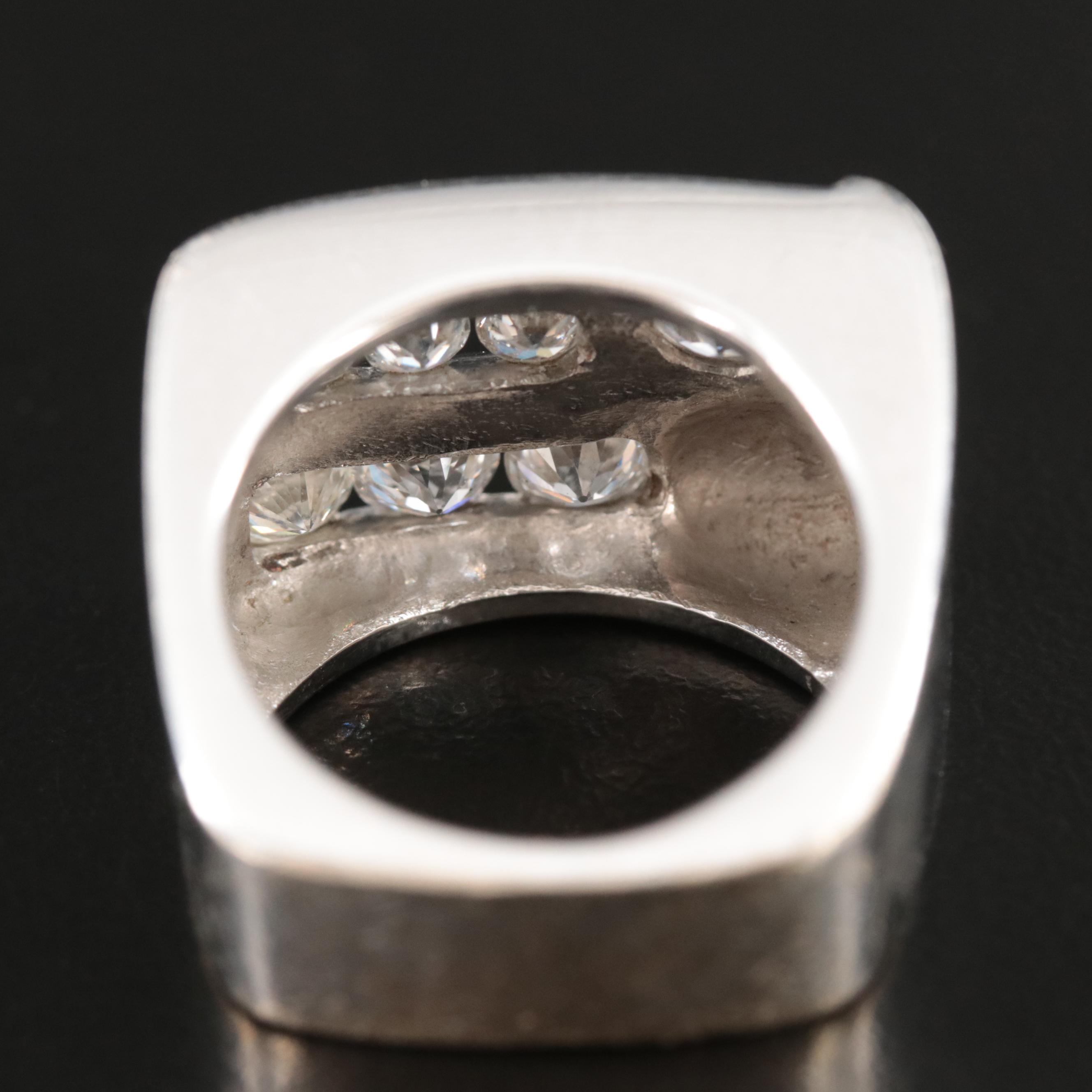 Linda Joslin 18K 1.80 CTW Diamond Asymmetrical Ring