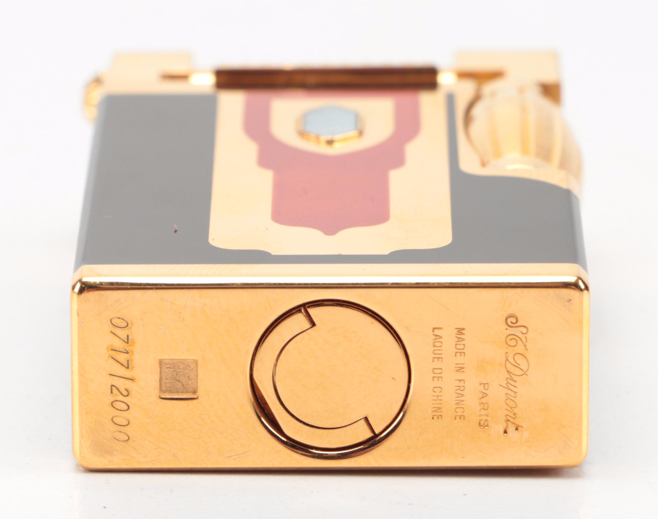 S.T. Dupont "Maharadjah" Limited Edition Enamel and Mother-of-Pearl Lighter