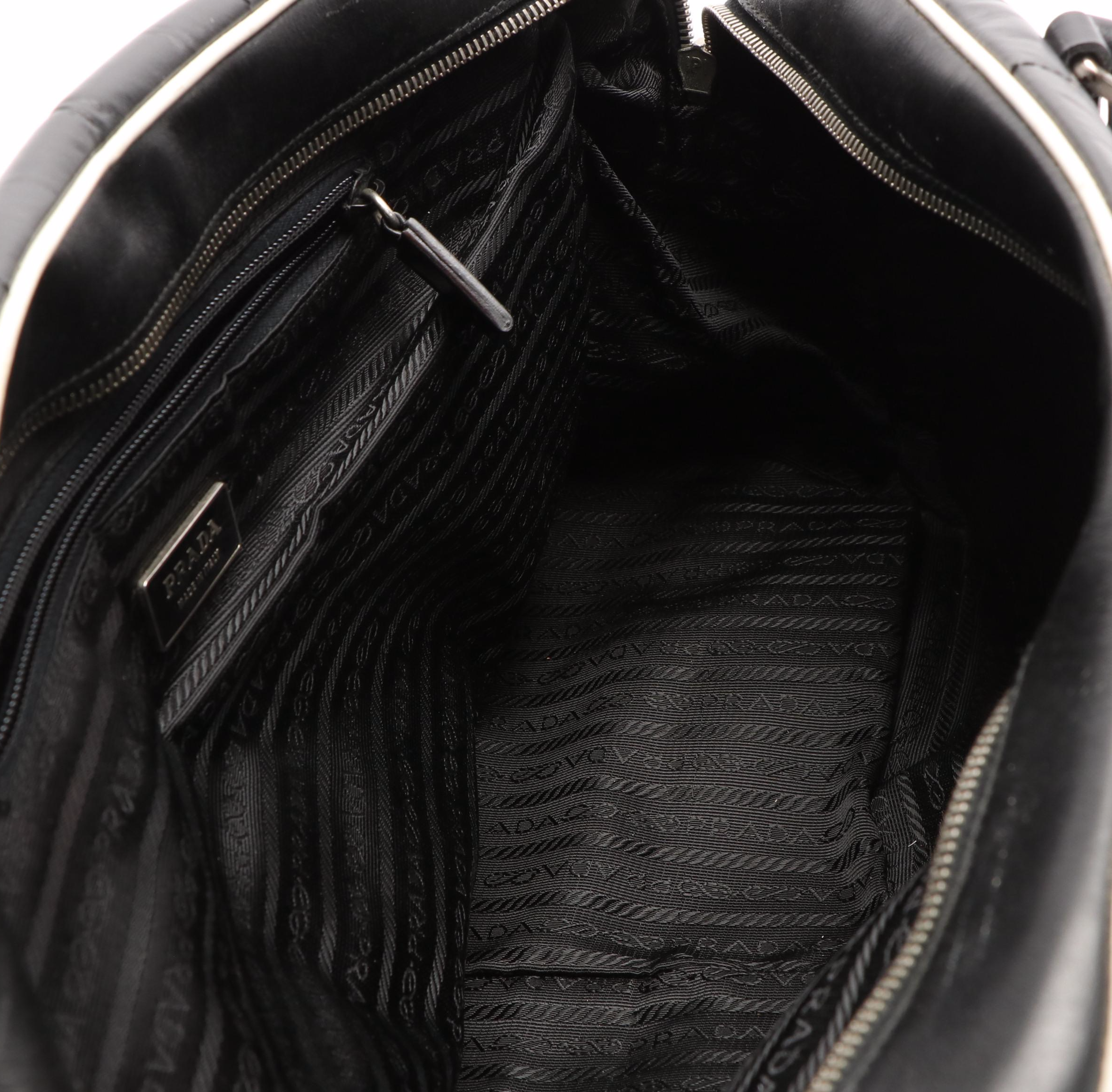 Prada Perforated Vitello Leather Sport Bowler Bag