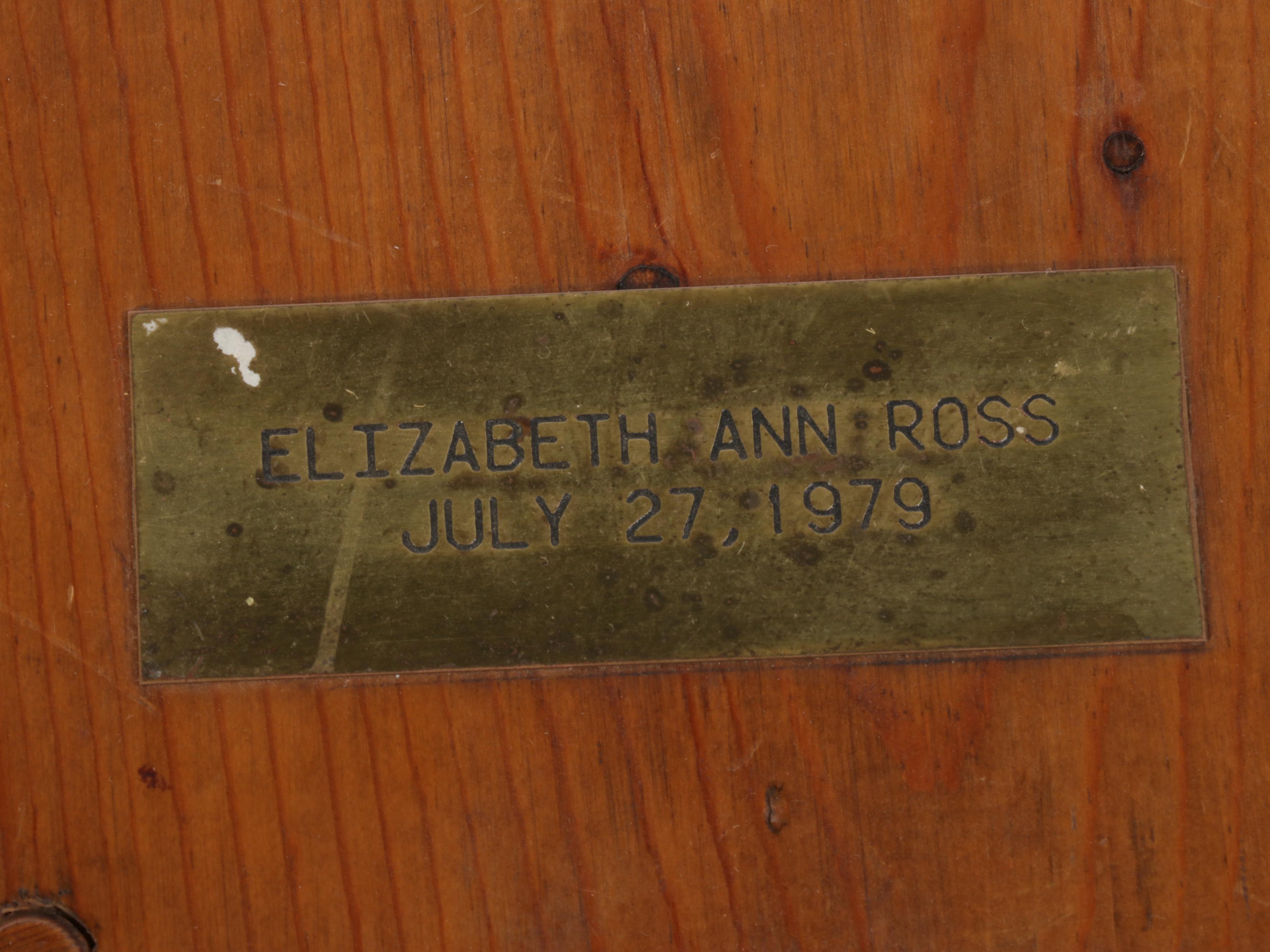 American Primitive Style Pine Hooded Cradle, Late 20th Century