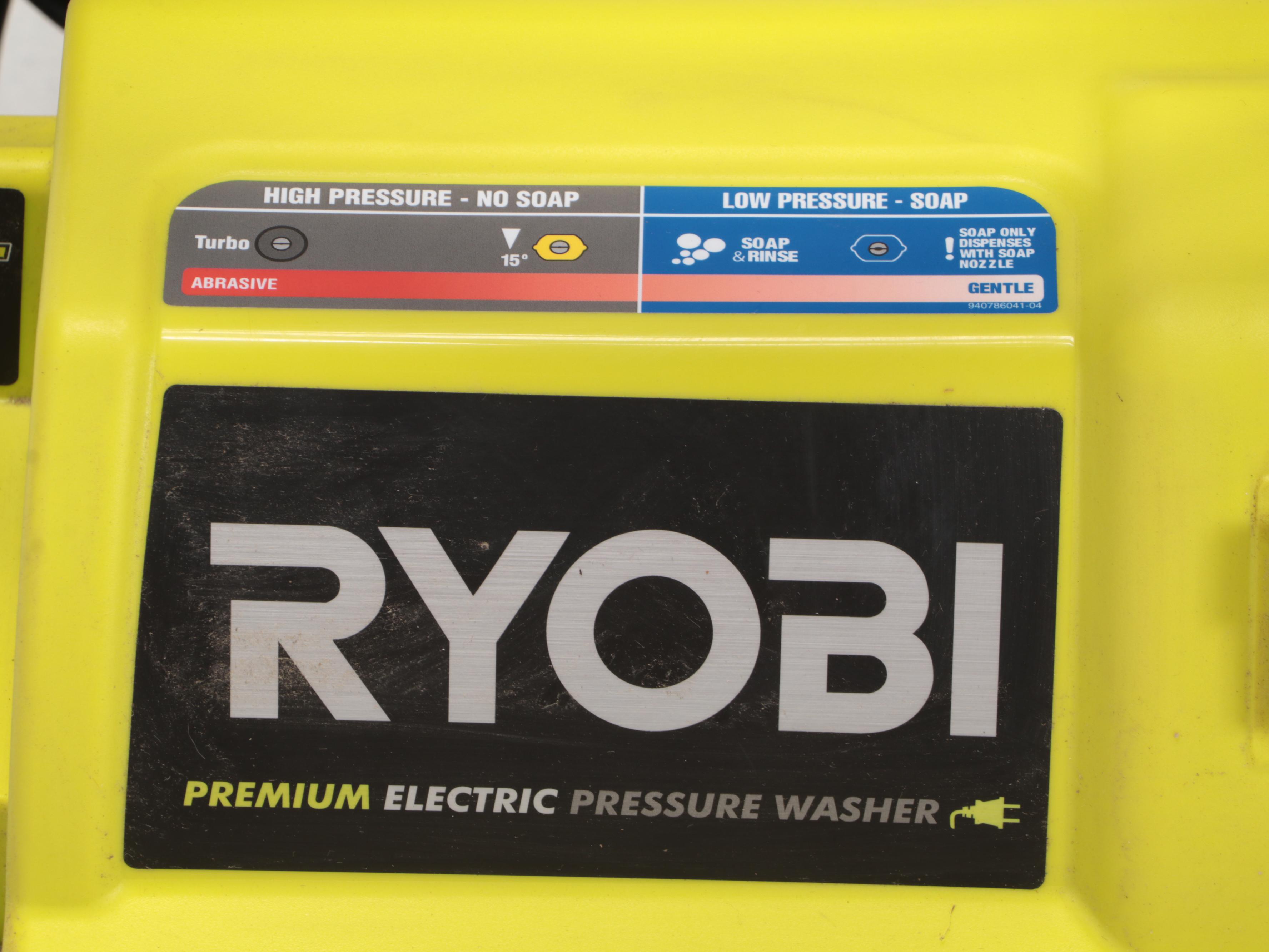 Ryobi Premium Electric 2000 PSI Pressure Washer With Wand and Jose