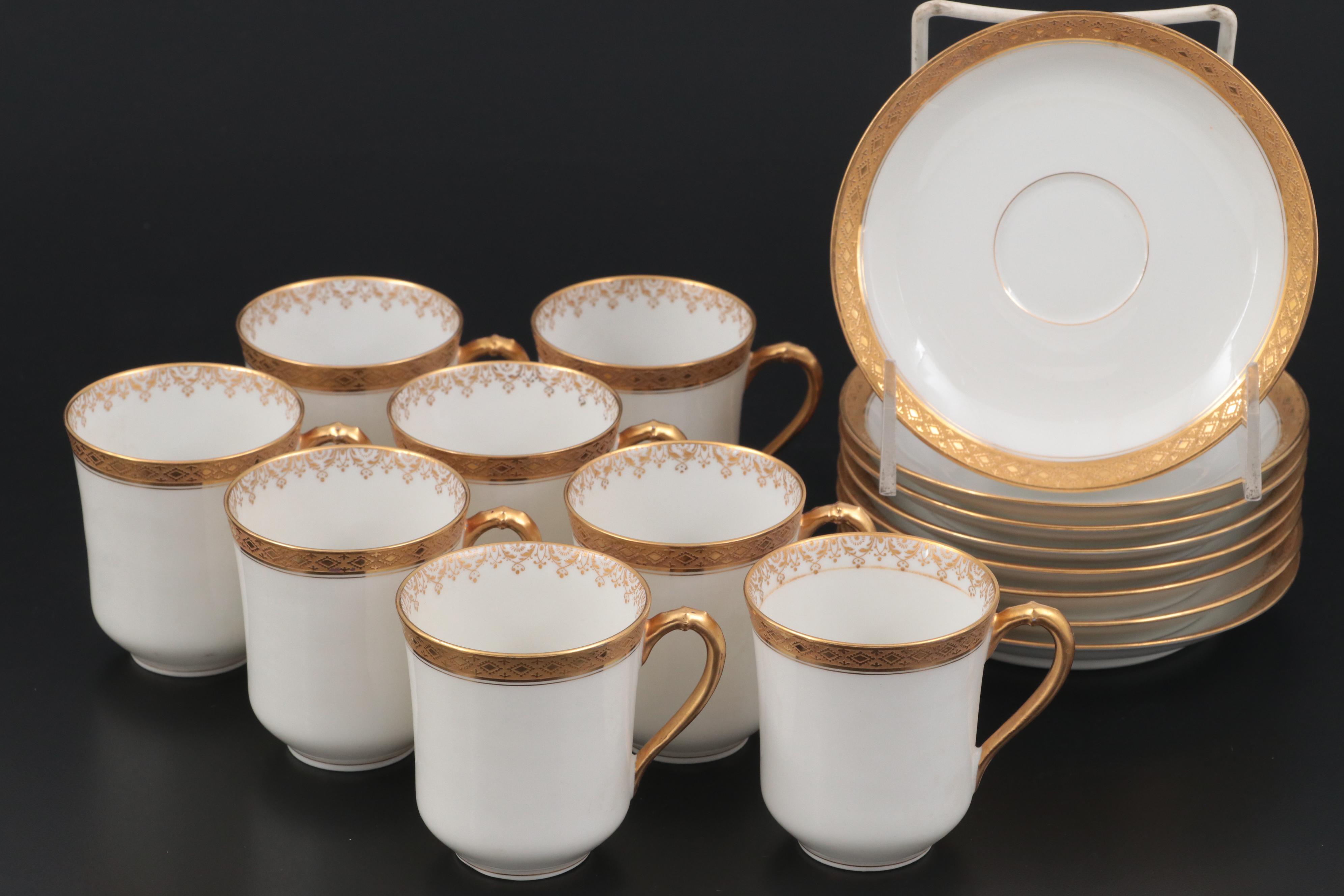Haviland Porcelain Coffee Service, Mid-20th Century