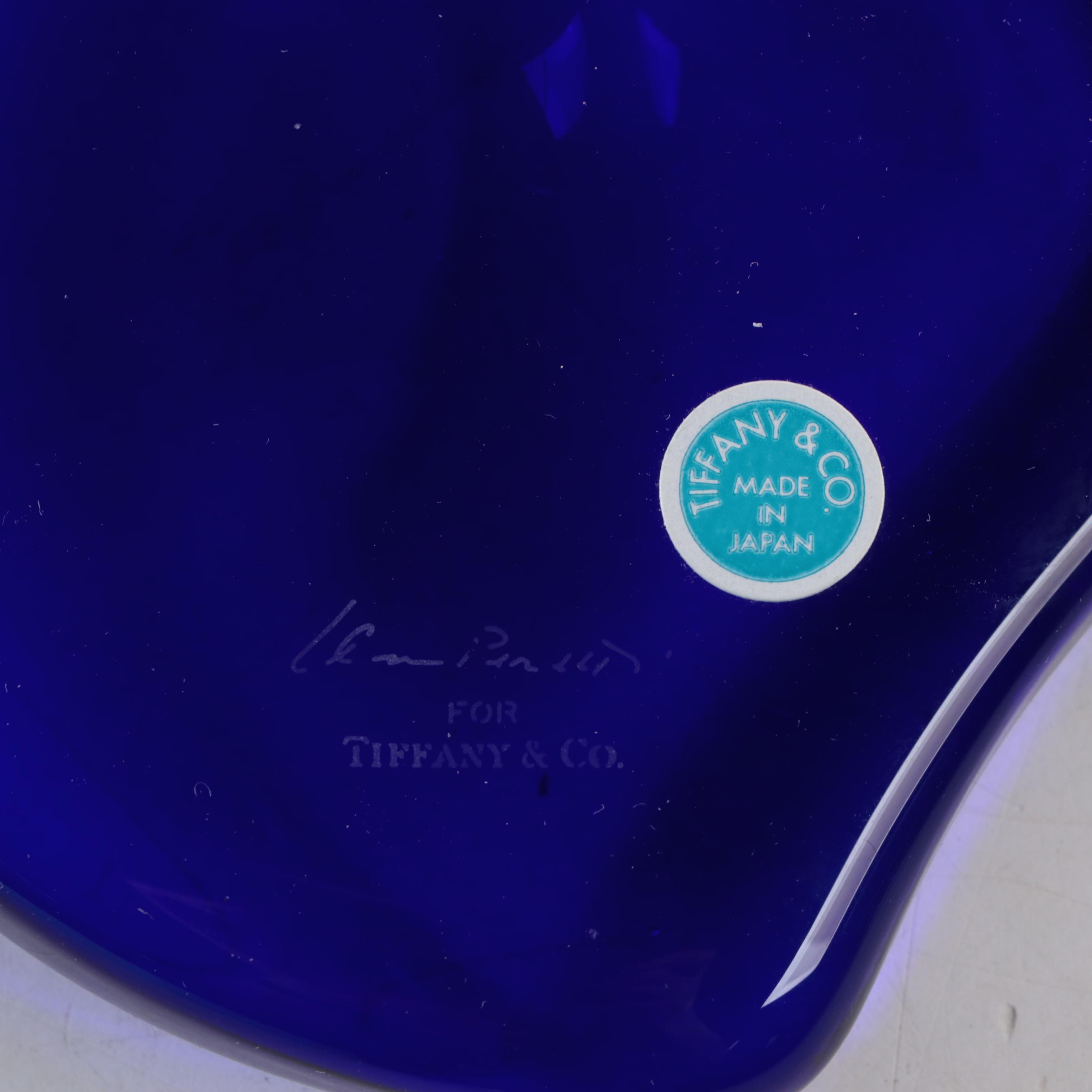 Elsa Peretti for Tiffany & Co. "Heart" Cobalt Glass Paperweight