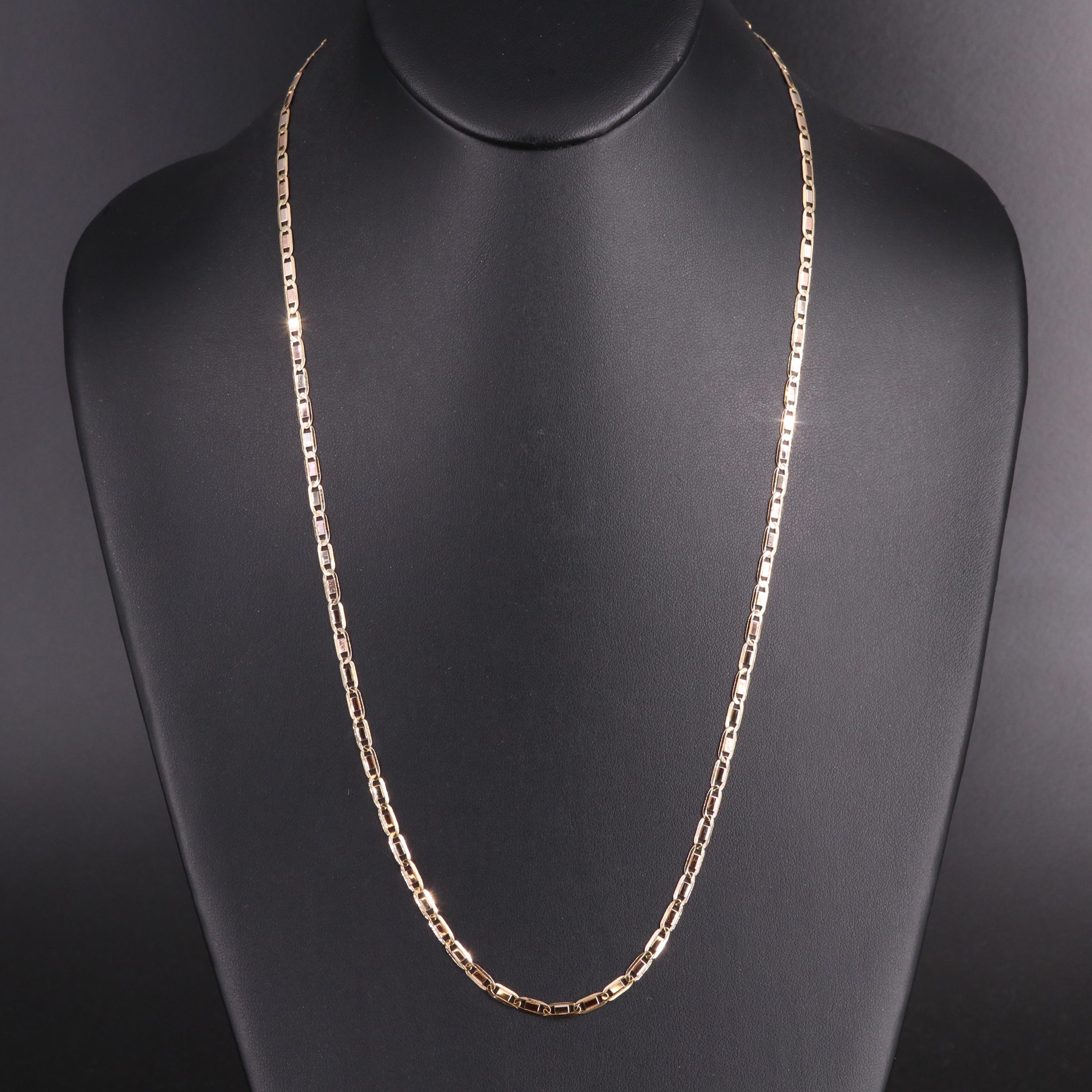 18K Fancy Mariner Link Necklace