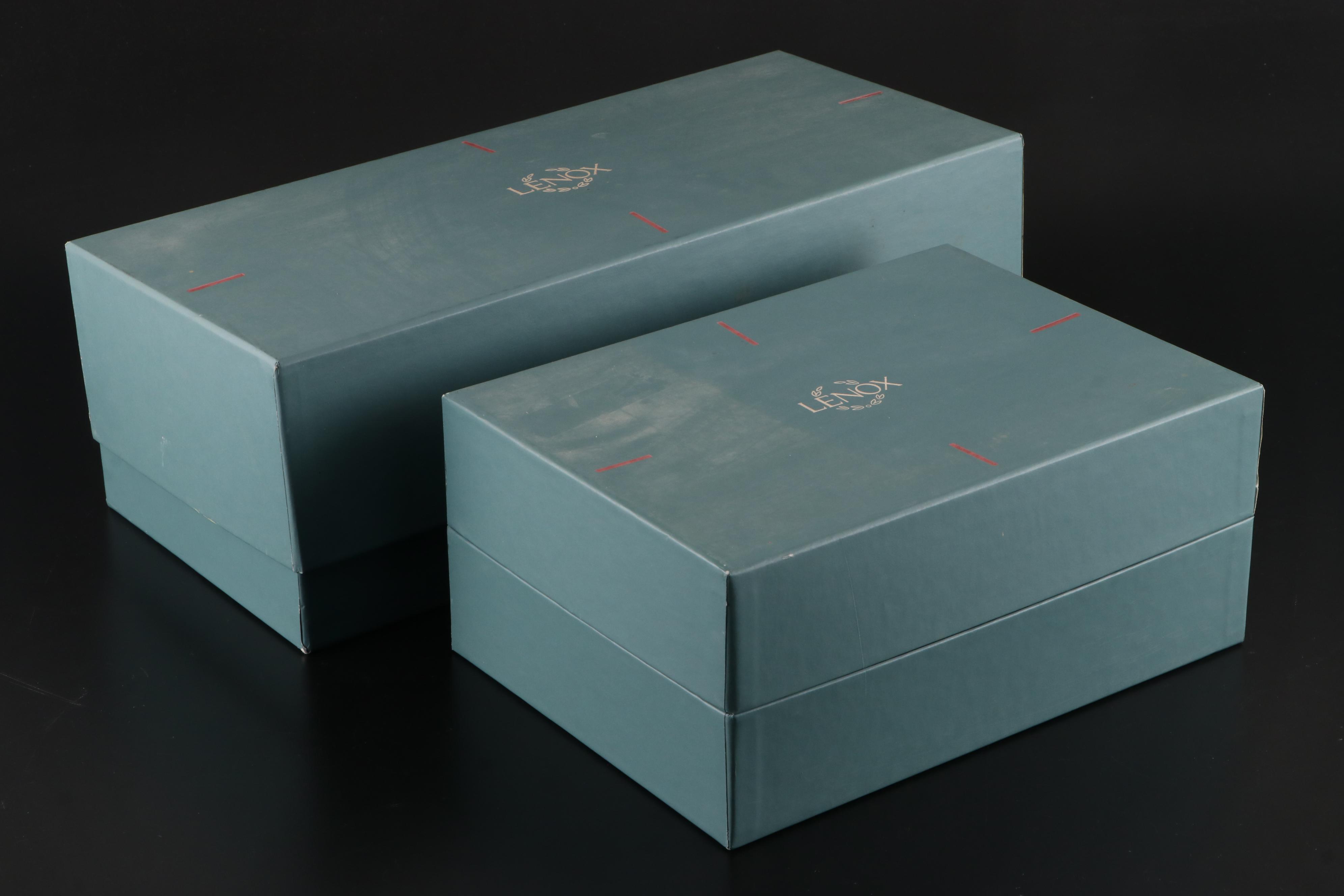 Lenox Bone China Bowls, Cornucopia and Candlesticks, Late 20th Century