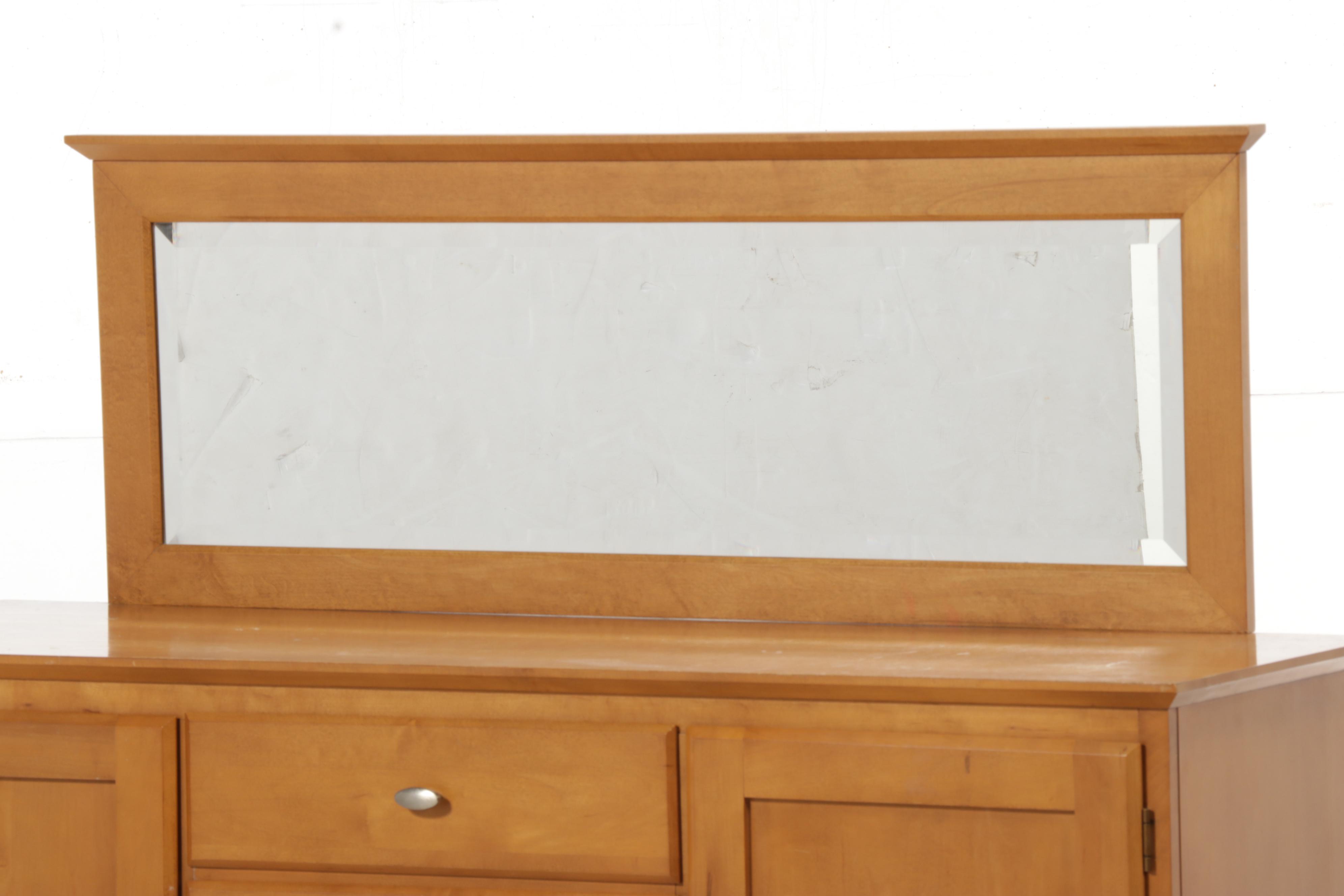 Ethan Allen Maple Dresser with Mirror