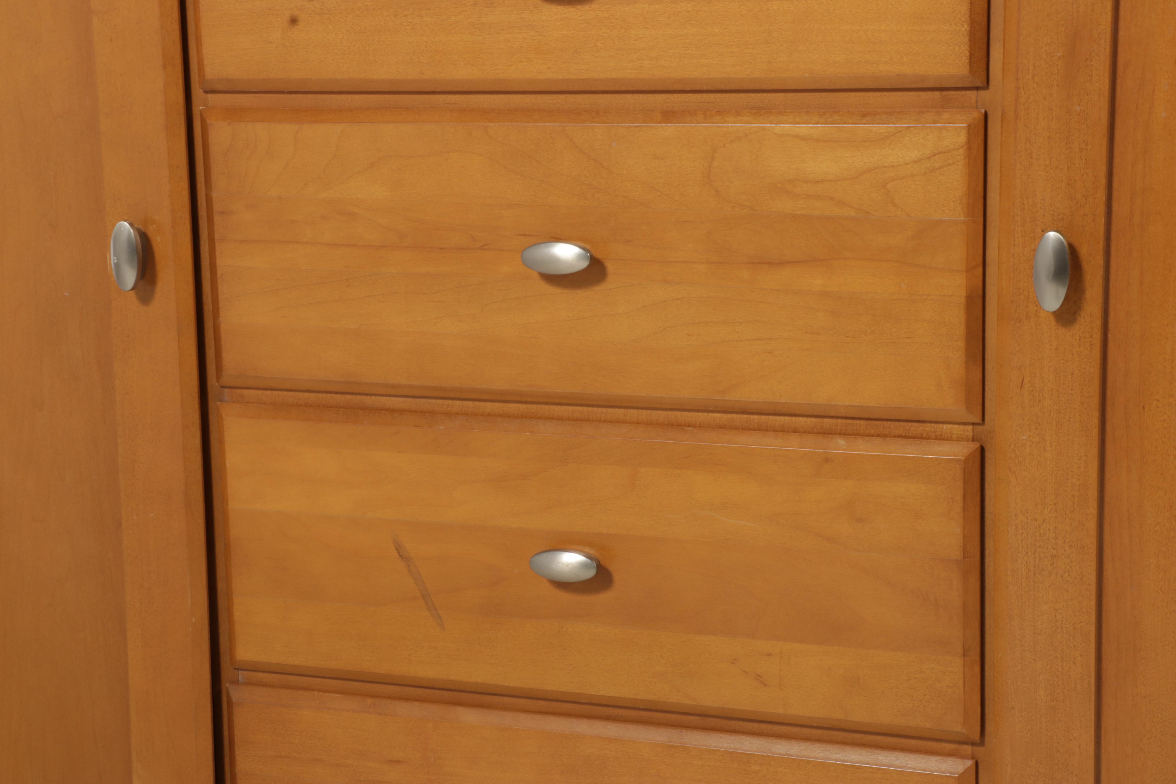 Ethan Allen Maple Dresser with Mirror