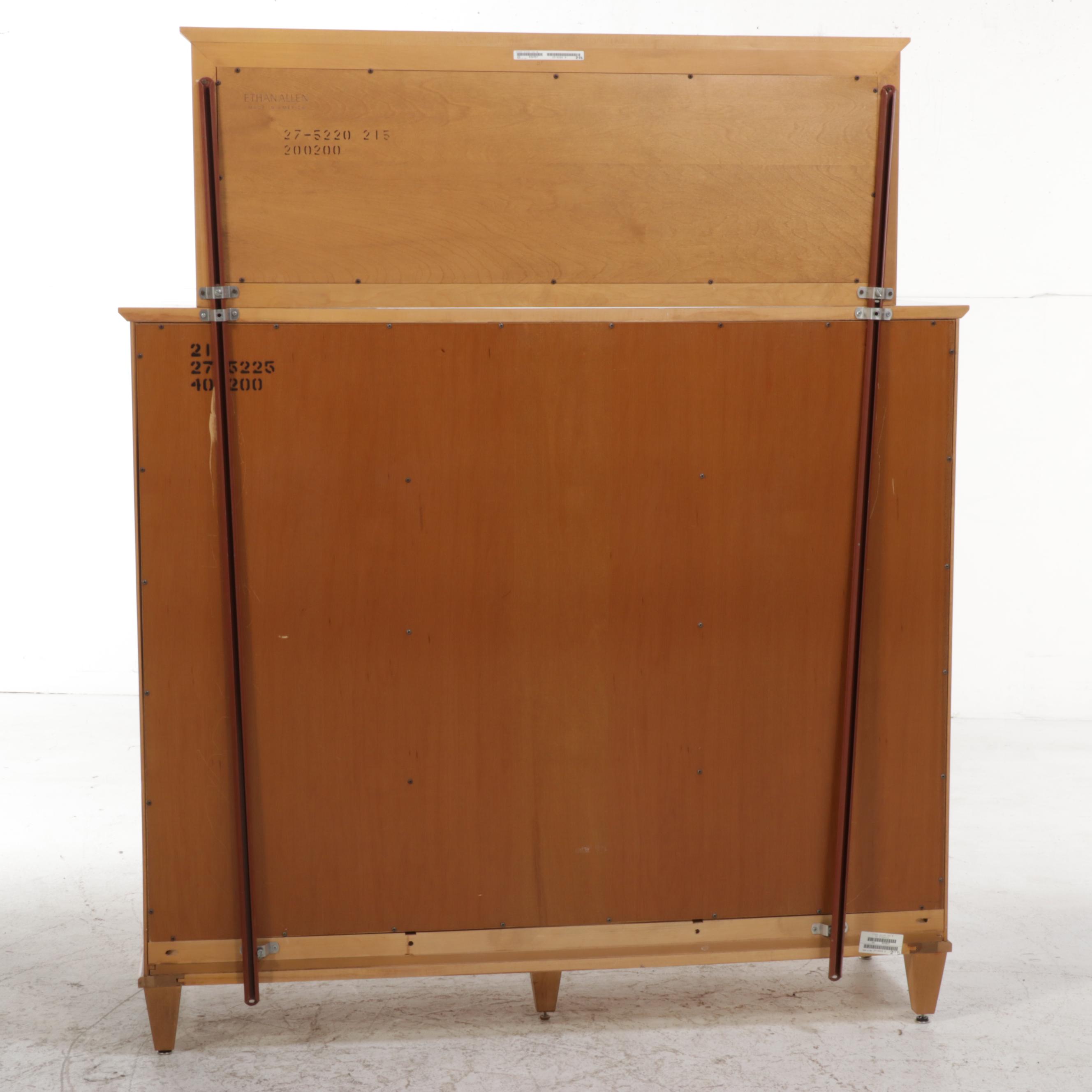 Ethan Allen Maple Dresser with Mirror