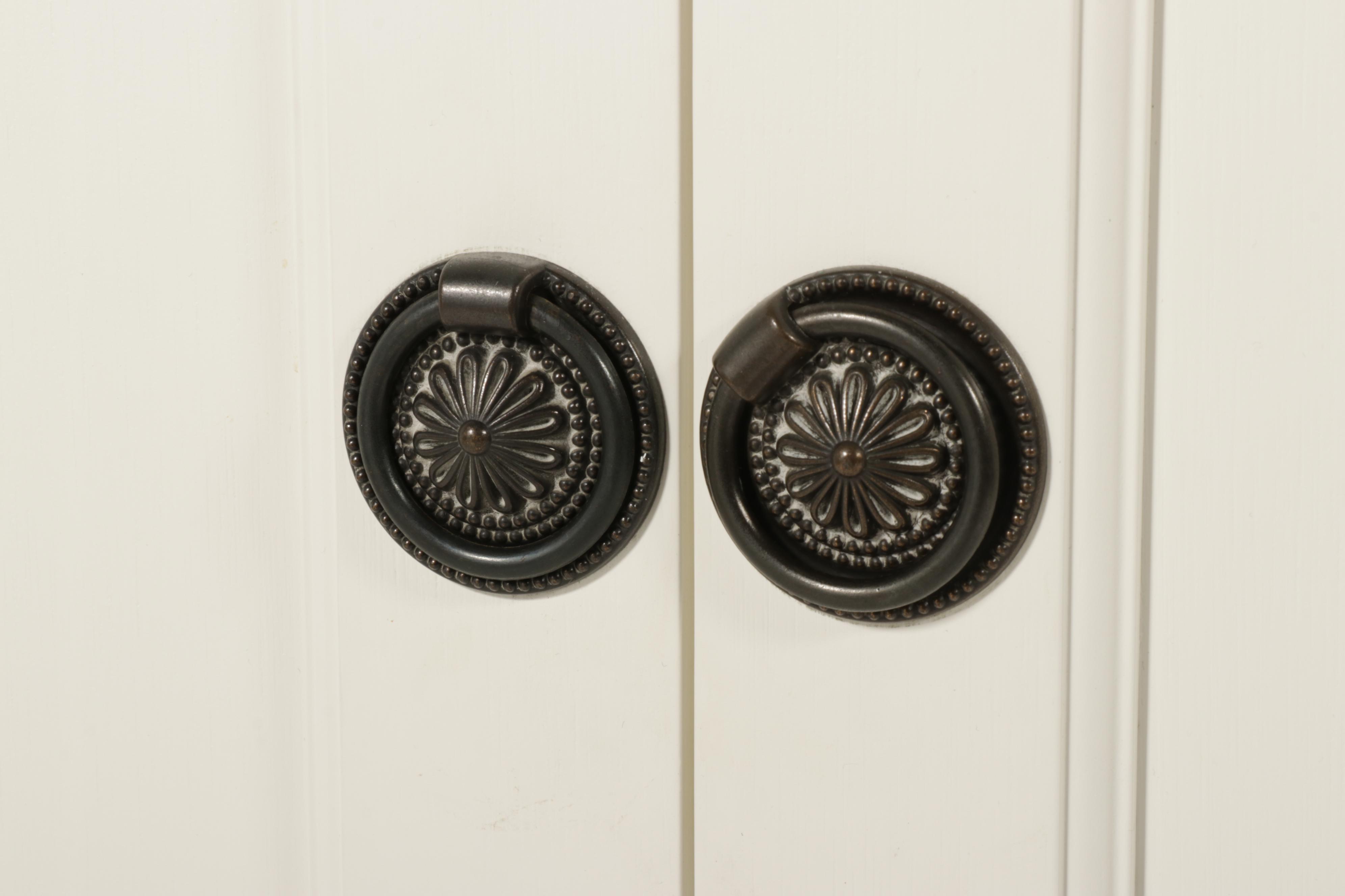 White-Painted Wooden Armoire