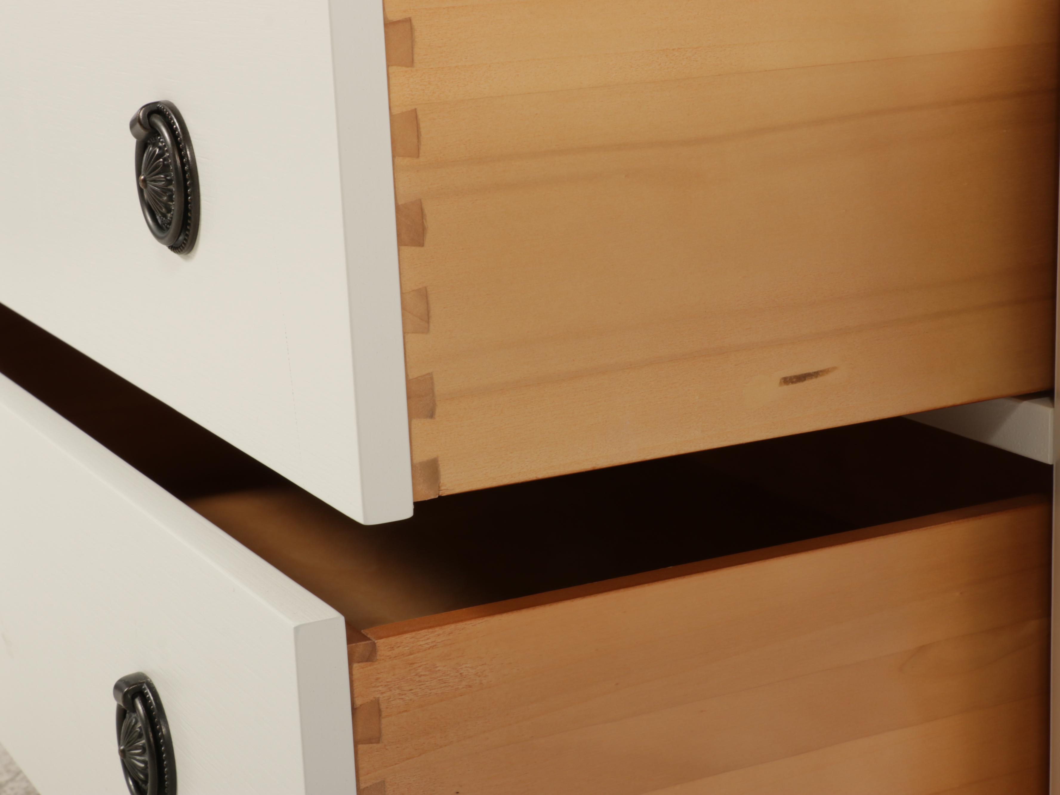 White-Painted Wooden Armoire