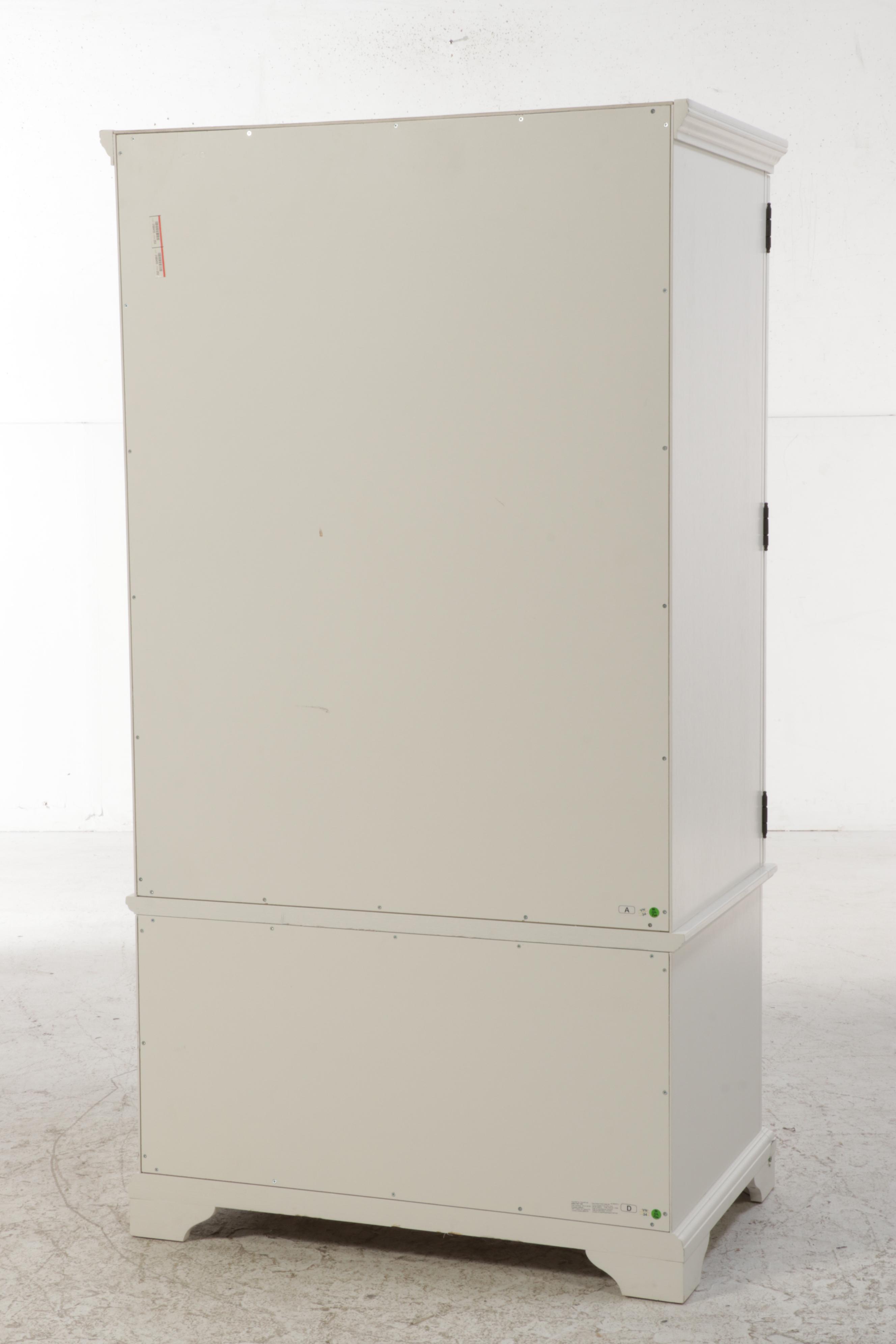 White-Painted Wooden Armoire