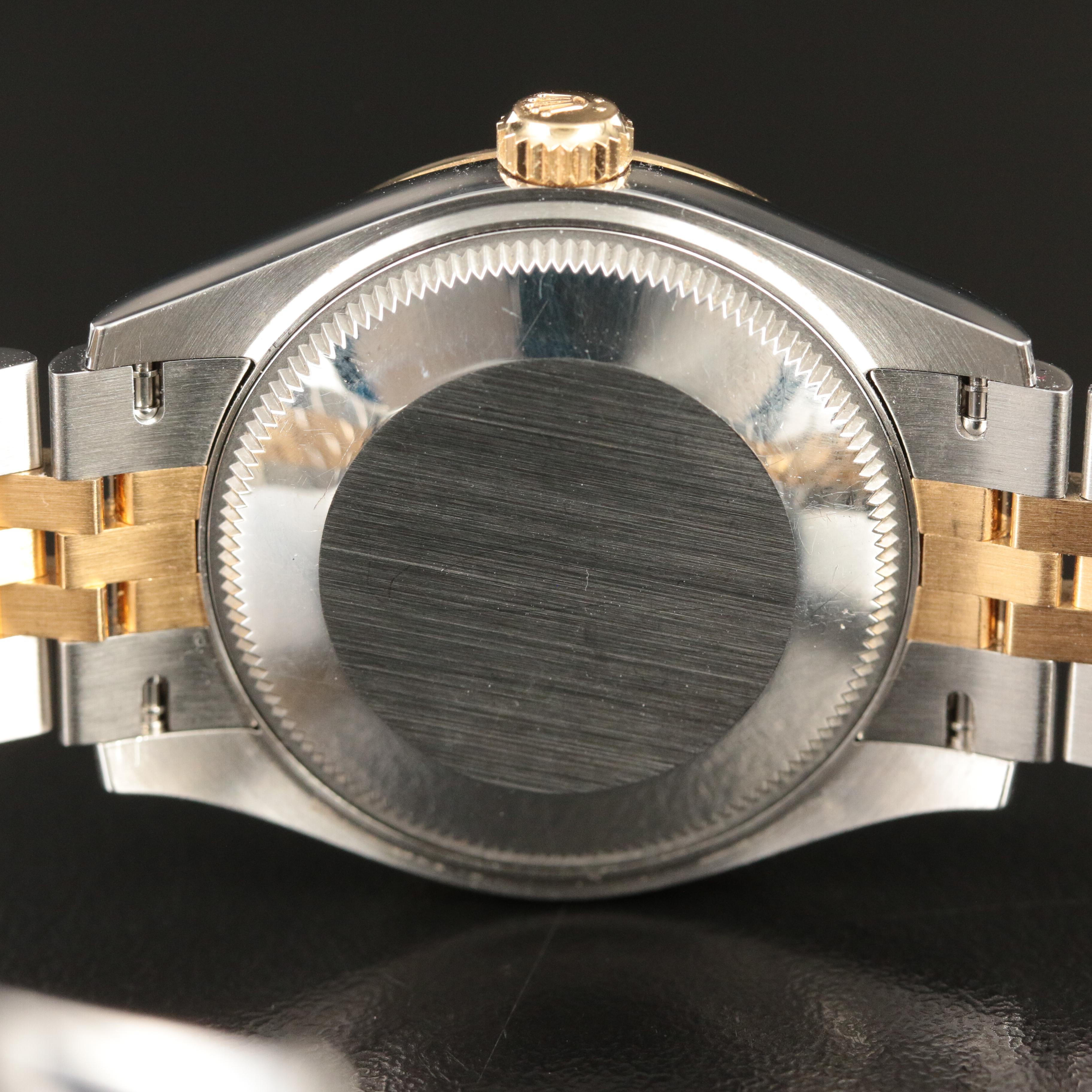Rolex Oystersteel and 18K Gold Diamond Dial Datejust Watch
