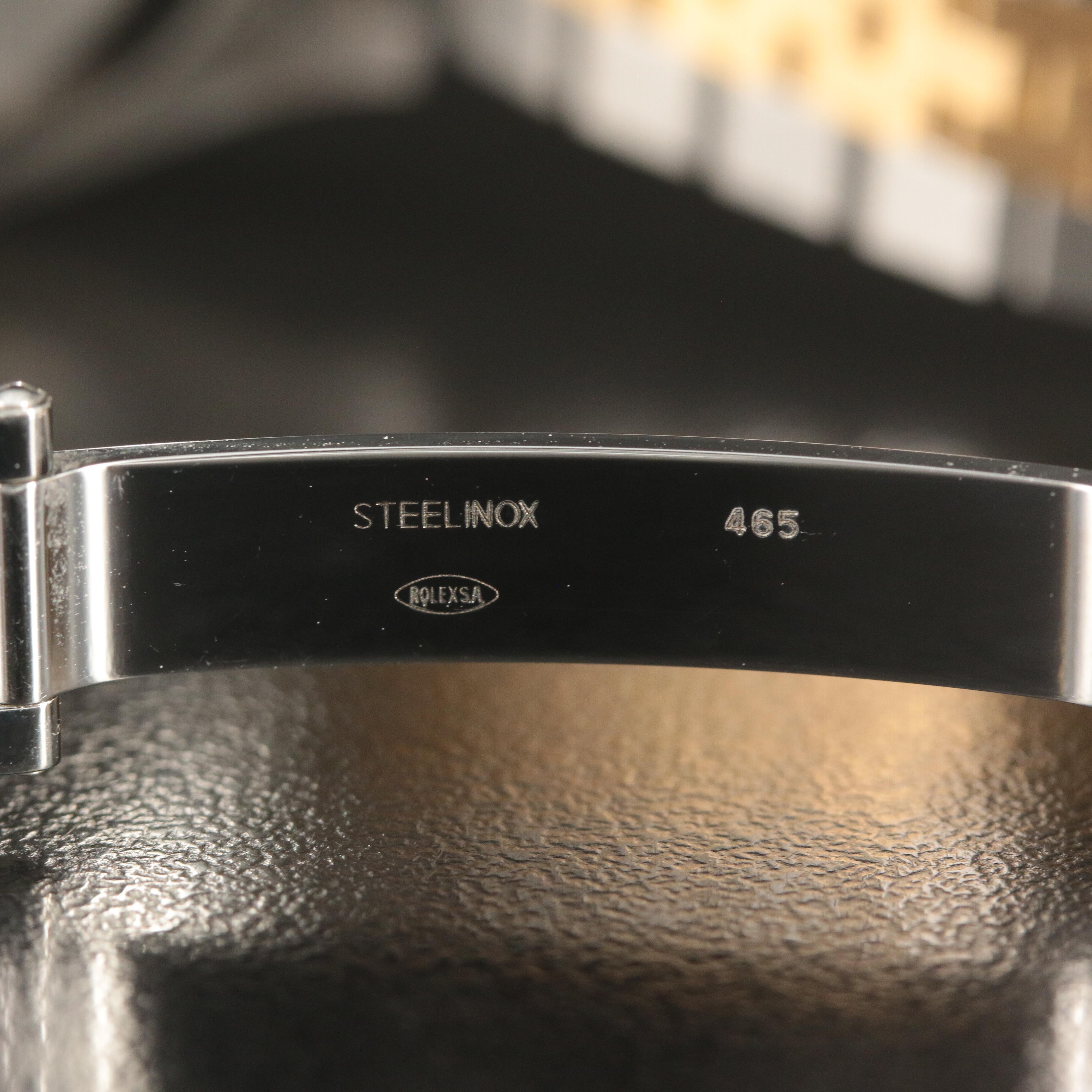 Rolex Oystersteel and 18K Gold Diamond Dial Datejust Watch