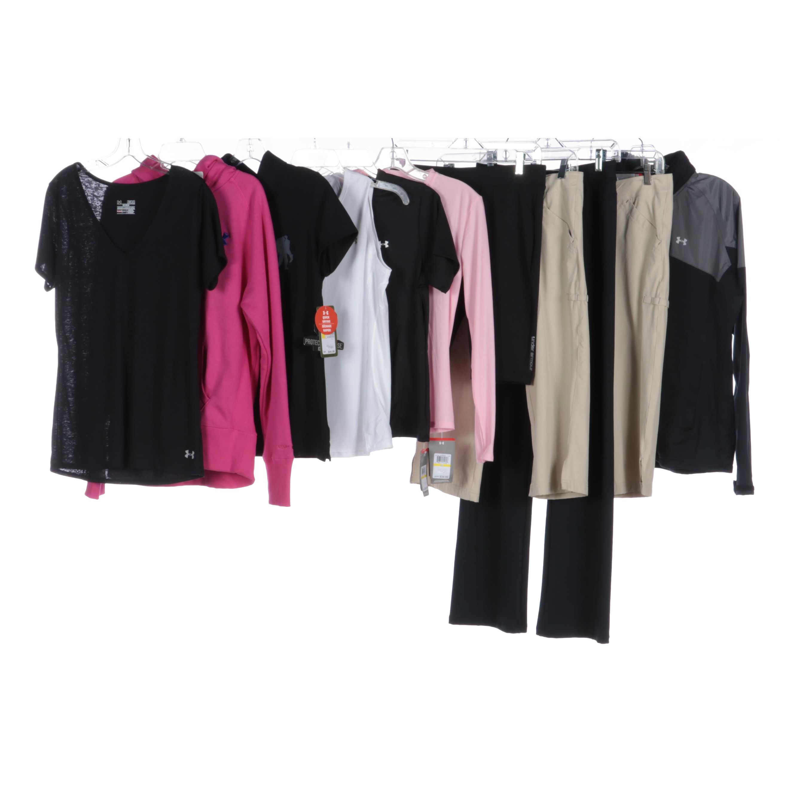 Under Armour Performance Wear Including Windbreaker, Hoodie, and Golf Shorts