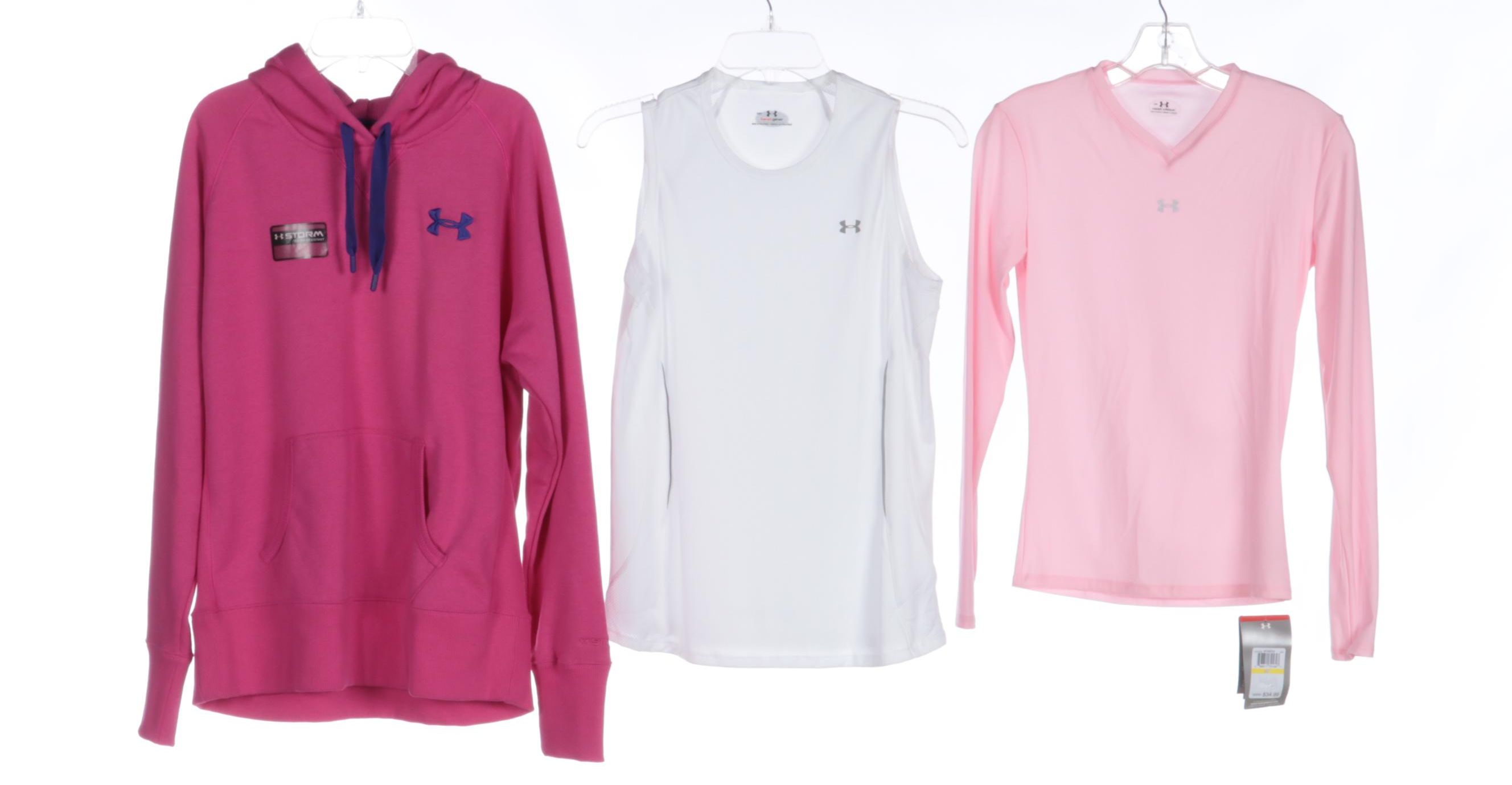 Under Armour Performance Wear Including Windbreaker, Hoodie, and Golf Shorts