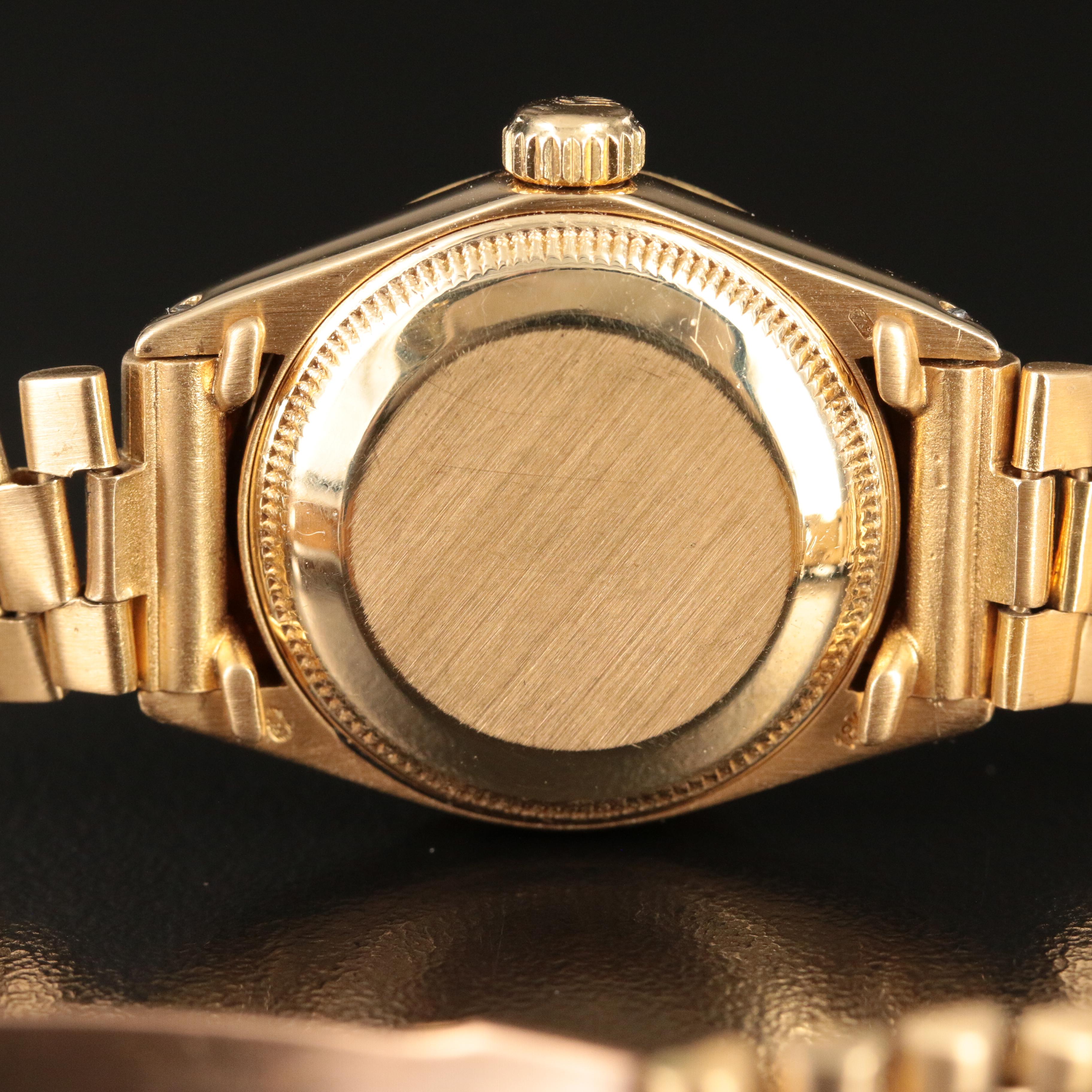 1981 Rolex Oyster Perpetual Custom Diamond Dial Datejust Watch