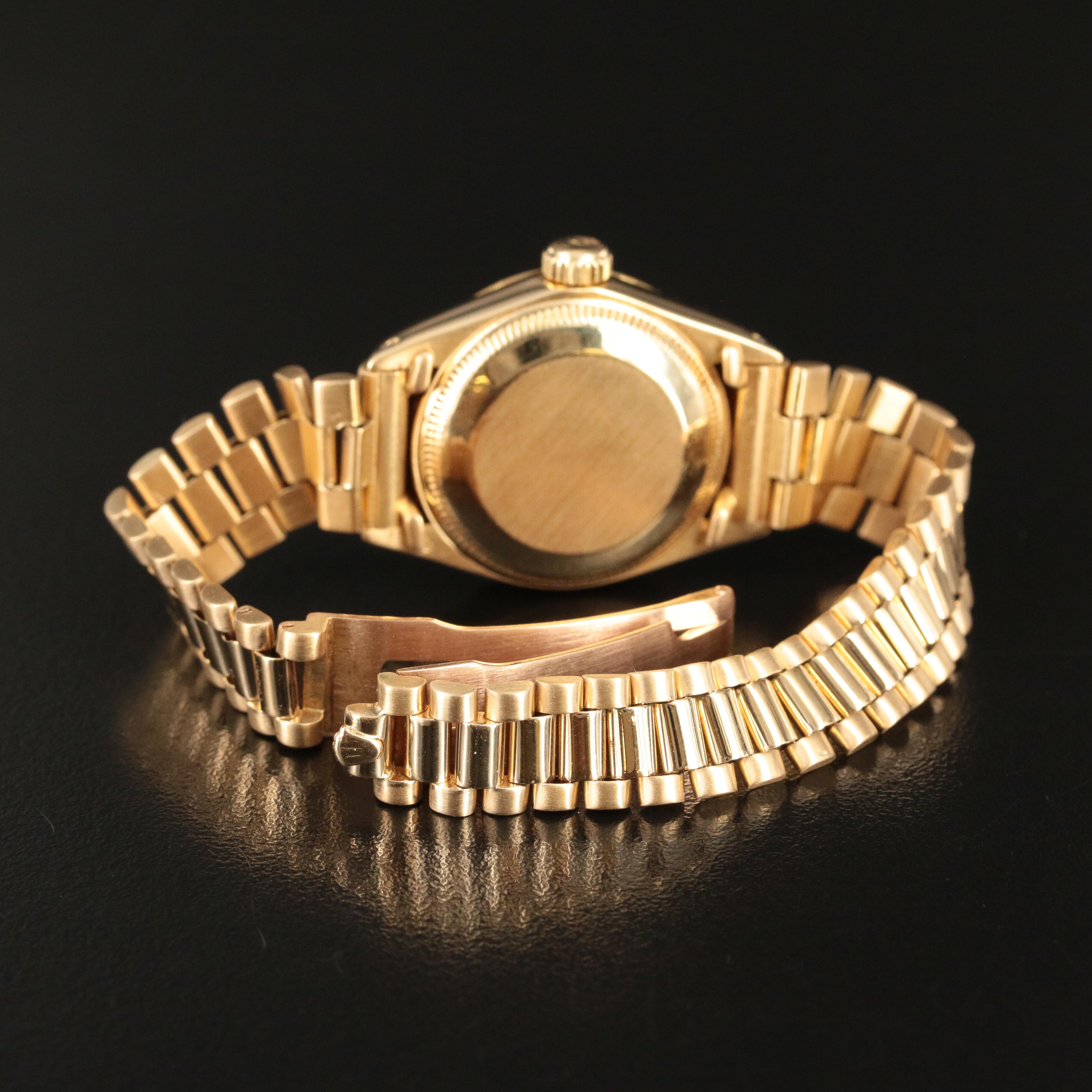 1981 Rolex Oyster Perpetual Custom Diamond Dial Datejust Watch