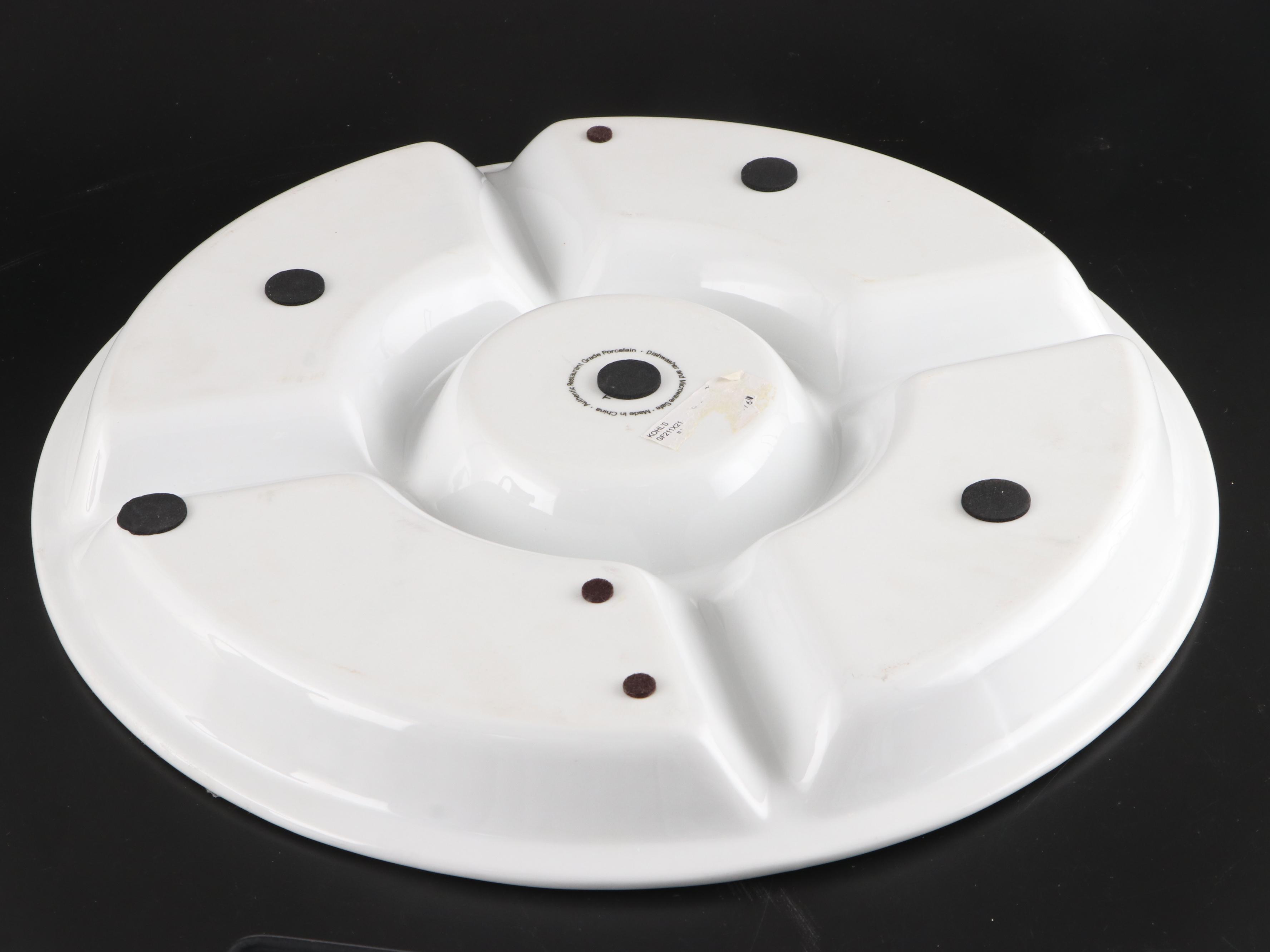 Home Essentials Porcelain Trays with Kohl's Ceramic Divided Tray and More