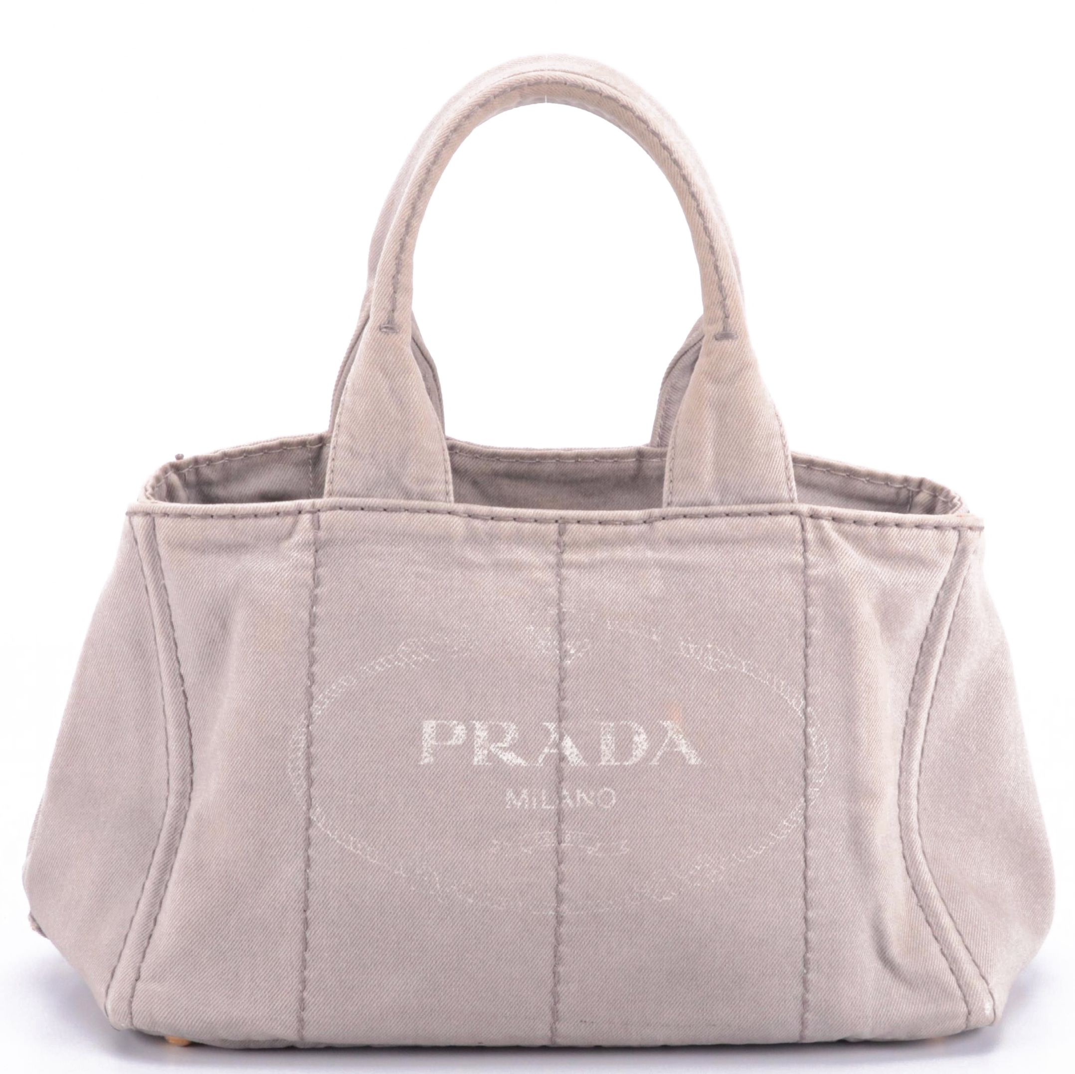 Prada Canapa Logo Tote in Granito Canvas