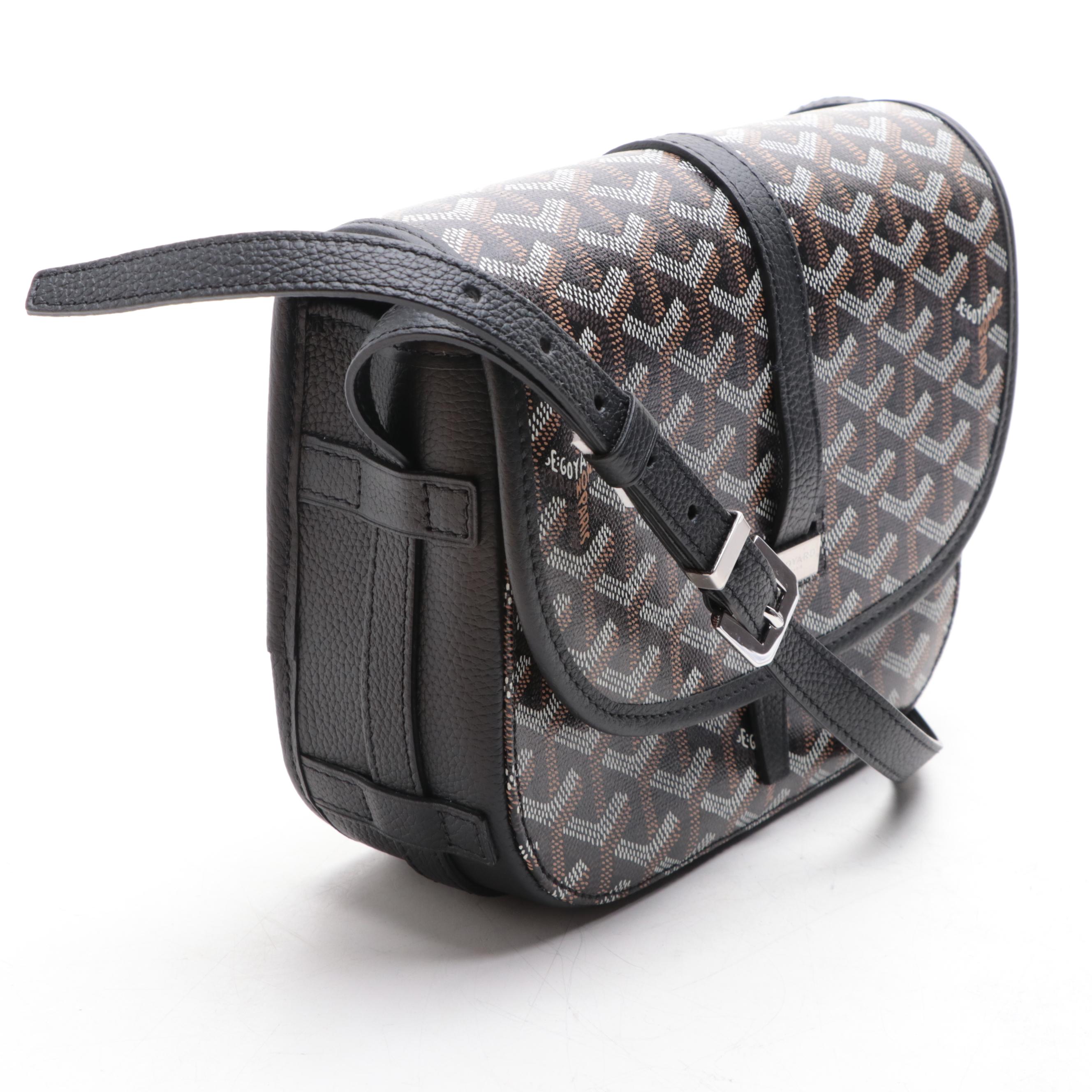 Goyard Goyardine Belvedere II PM Messenger Bag in Monogram Canvas and Leather