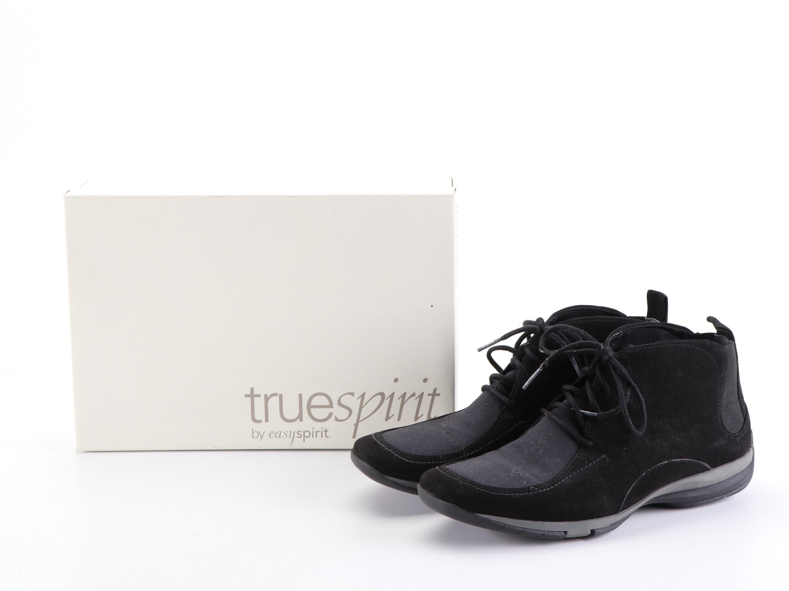 Truespirit by Easy Spirit Suede Ankle Boots and Naturalizer Quilted Zip Boots