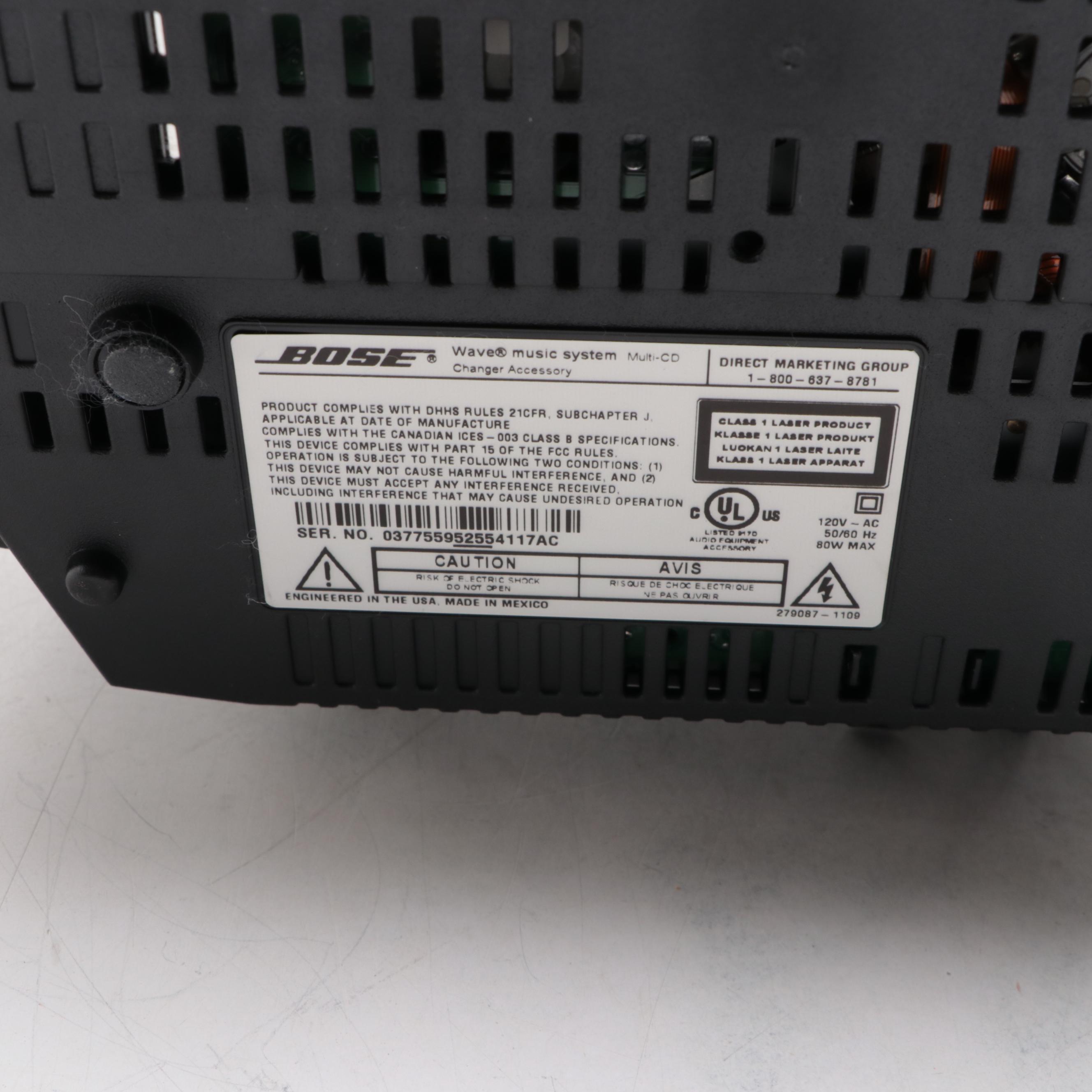 Bose Wave Radio with CD Player, Multi-CD Changer and Remotes