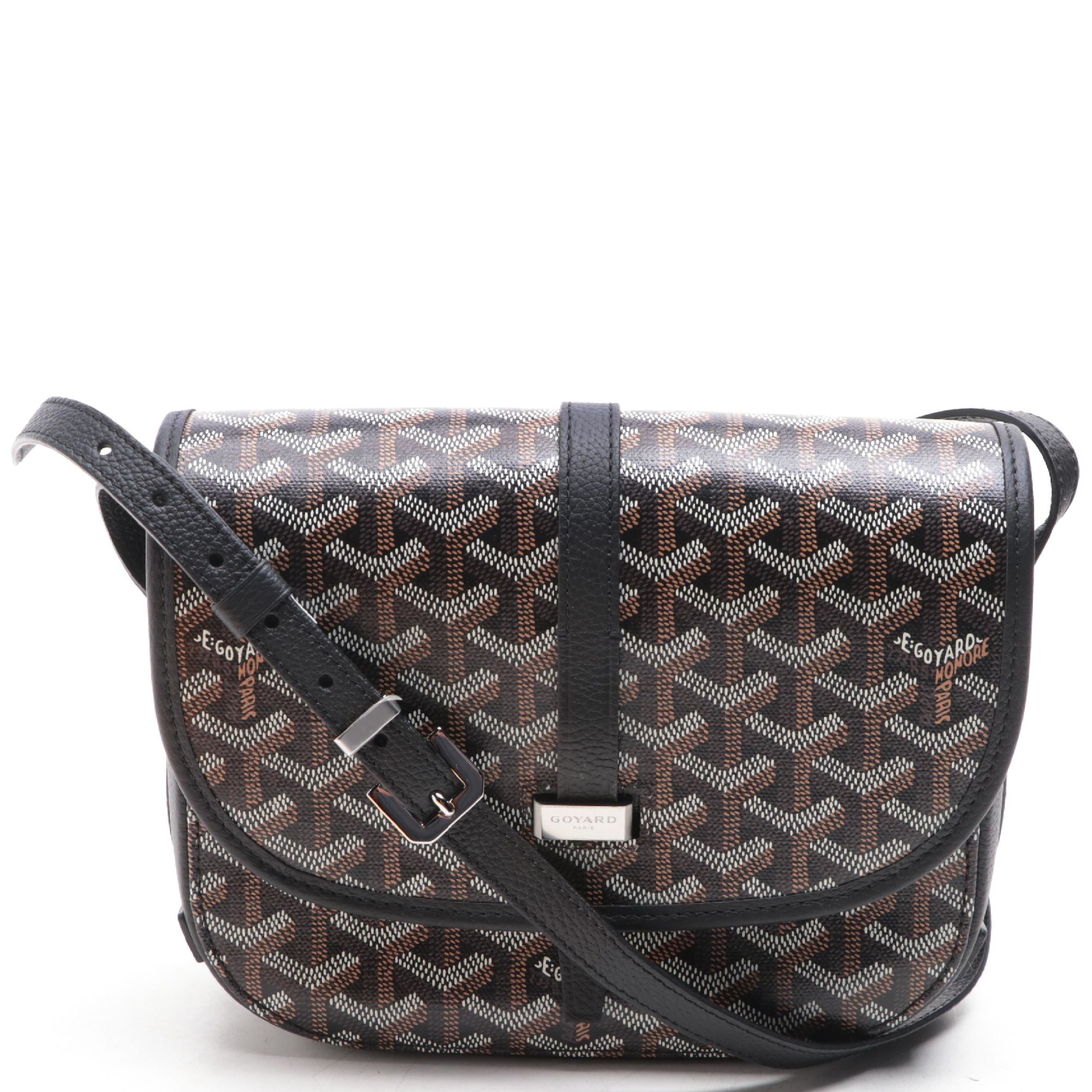 Goyard Goyardine Belvedere II PM Messenger Bag in Monogram Canvas and Leather