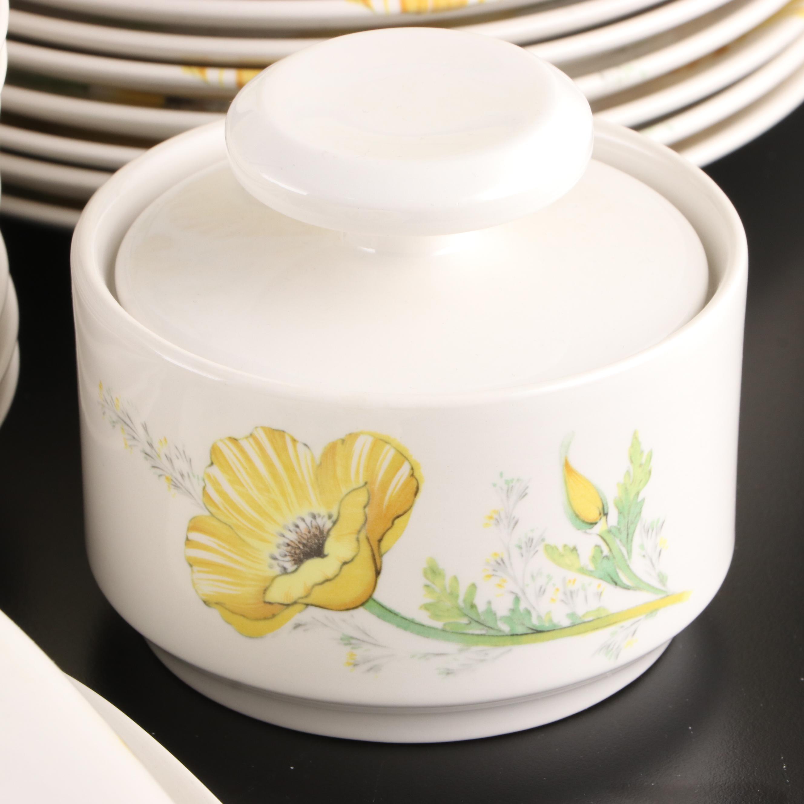 Noritake "Buttercup" Ceramic Dinnerware, 1972-1979