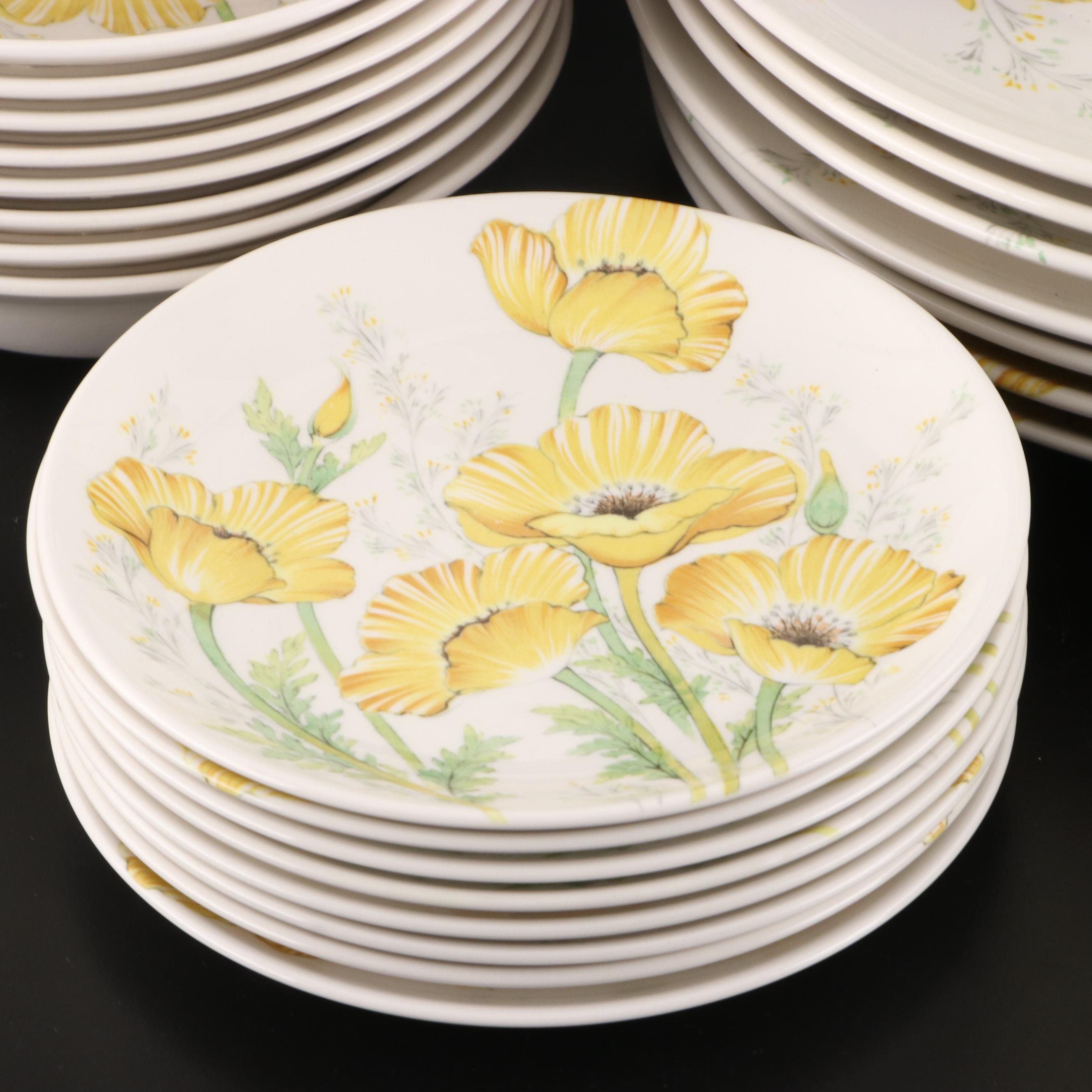 Noritake "Buttercup" Ceramic Dinnerware, 1972-1979