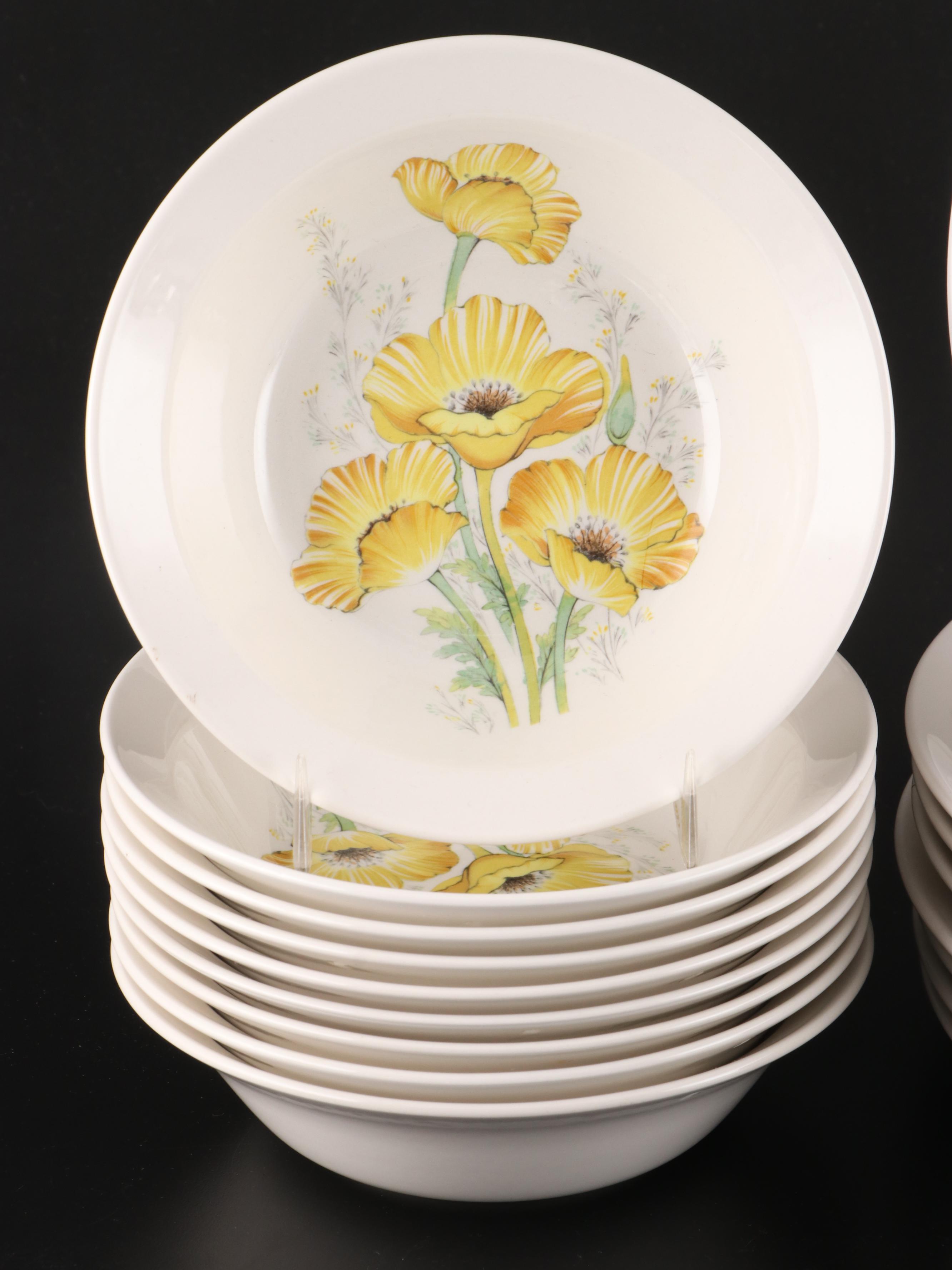 Noritake "Buttercup" Ceramic Dinnerware, 1972-1979