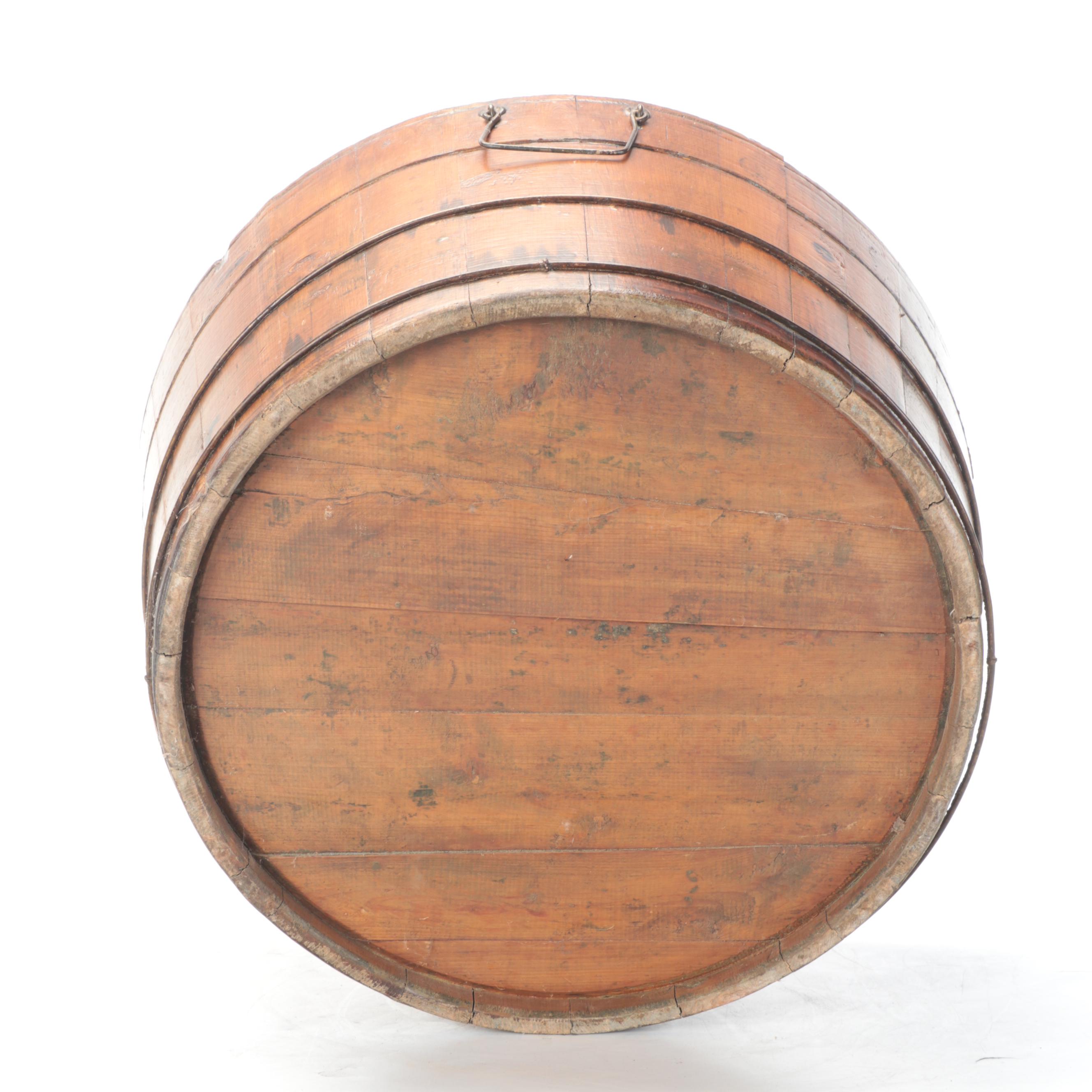 Large Wooden Stave Bucket