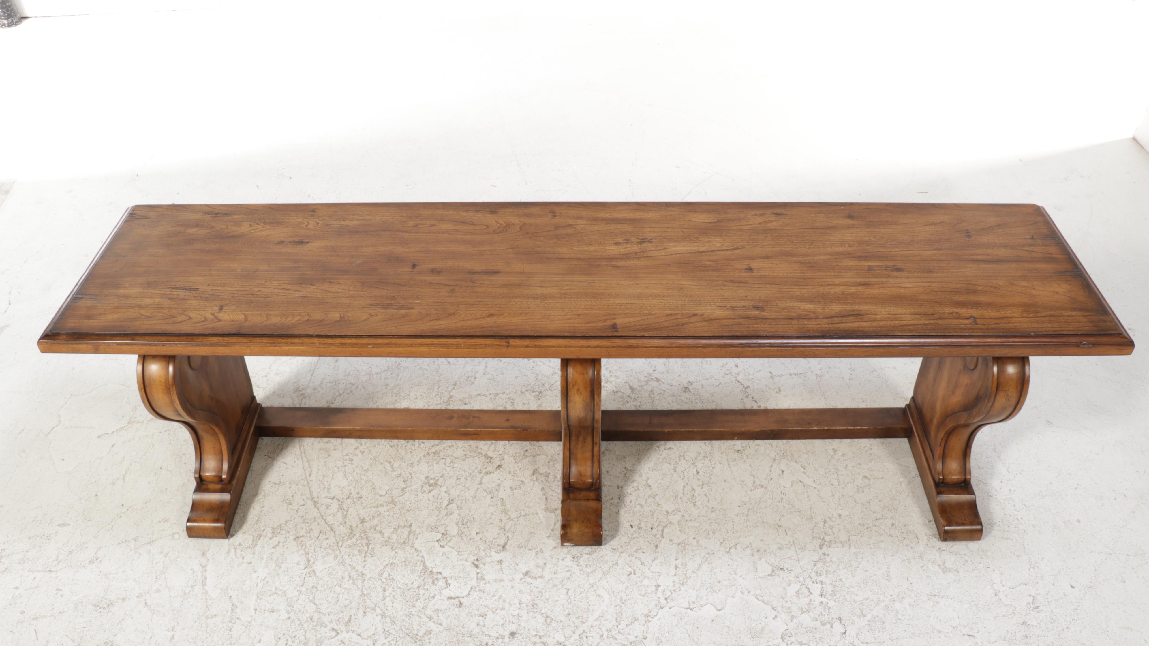 Ethan Allen "Wayfarer" Elm-Veneered Library Table