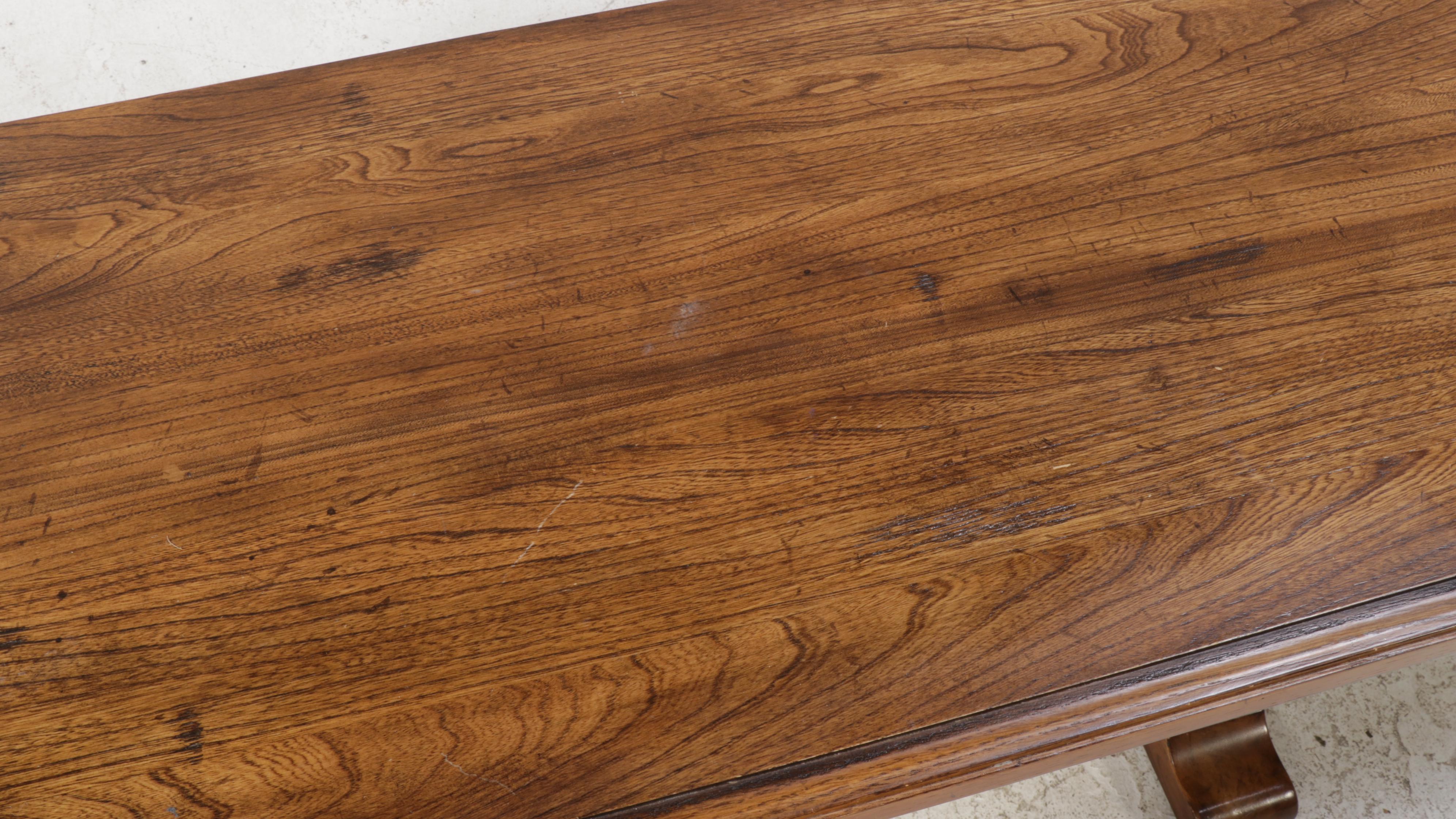 Ethan Allen "Wayfarer" Elm-Veneered Library Table