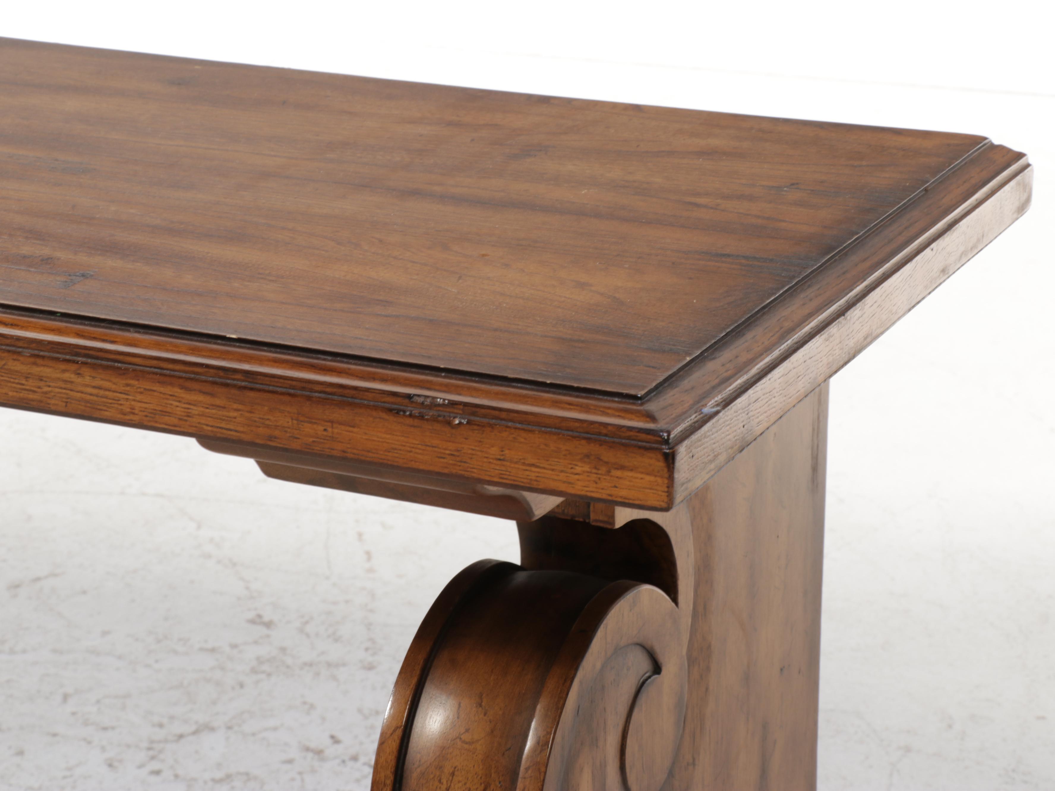 Ethan Allen "Wayfarer" Elm-Veneered Library Table