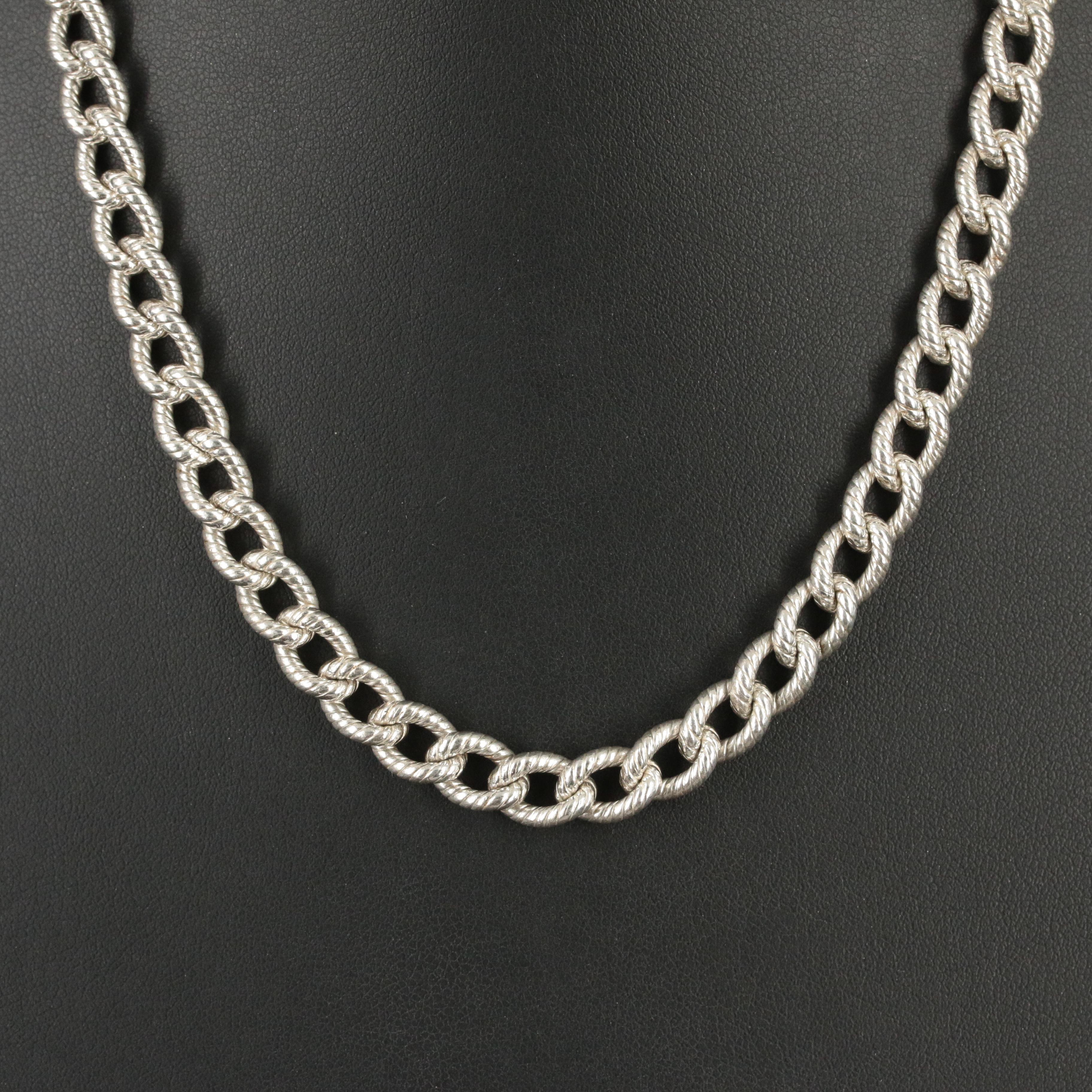 Tiffany & Co Sterling Twisted Cable Chain